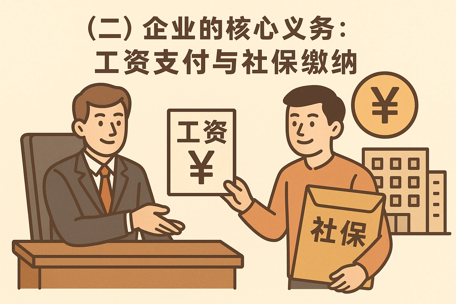 （二）企业的核心义务：工资支付与社保缴纳