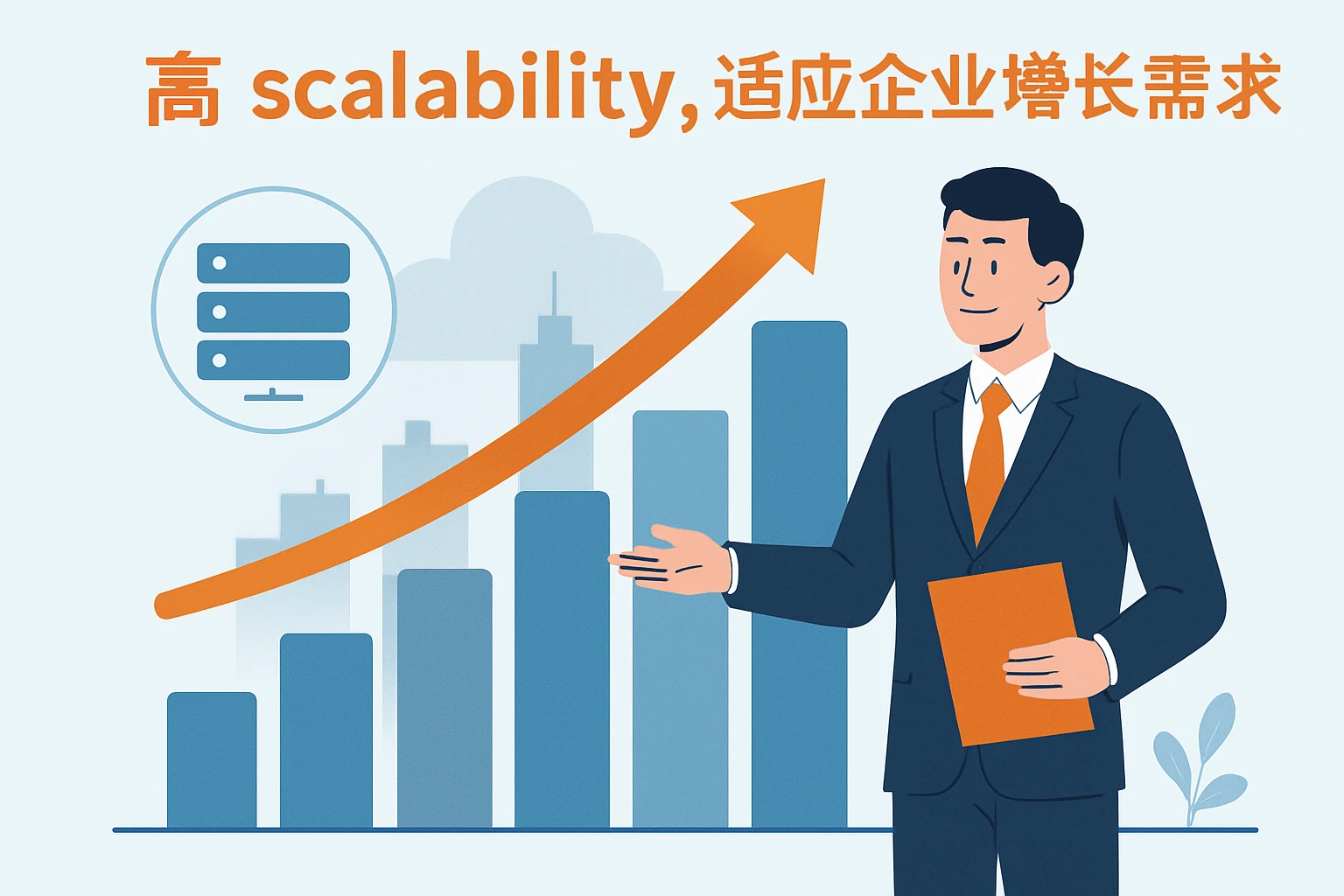 2. 高 scalability，适应企业增长需求
