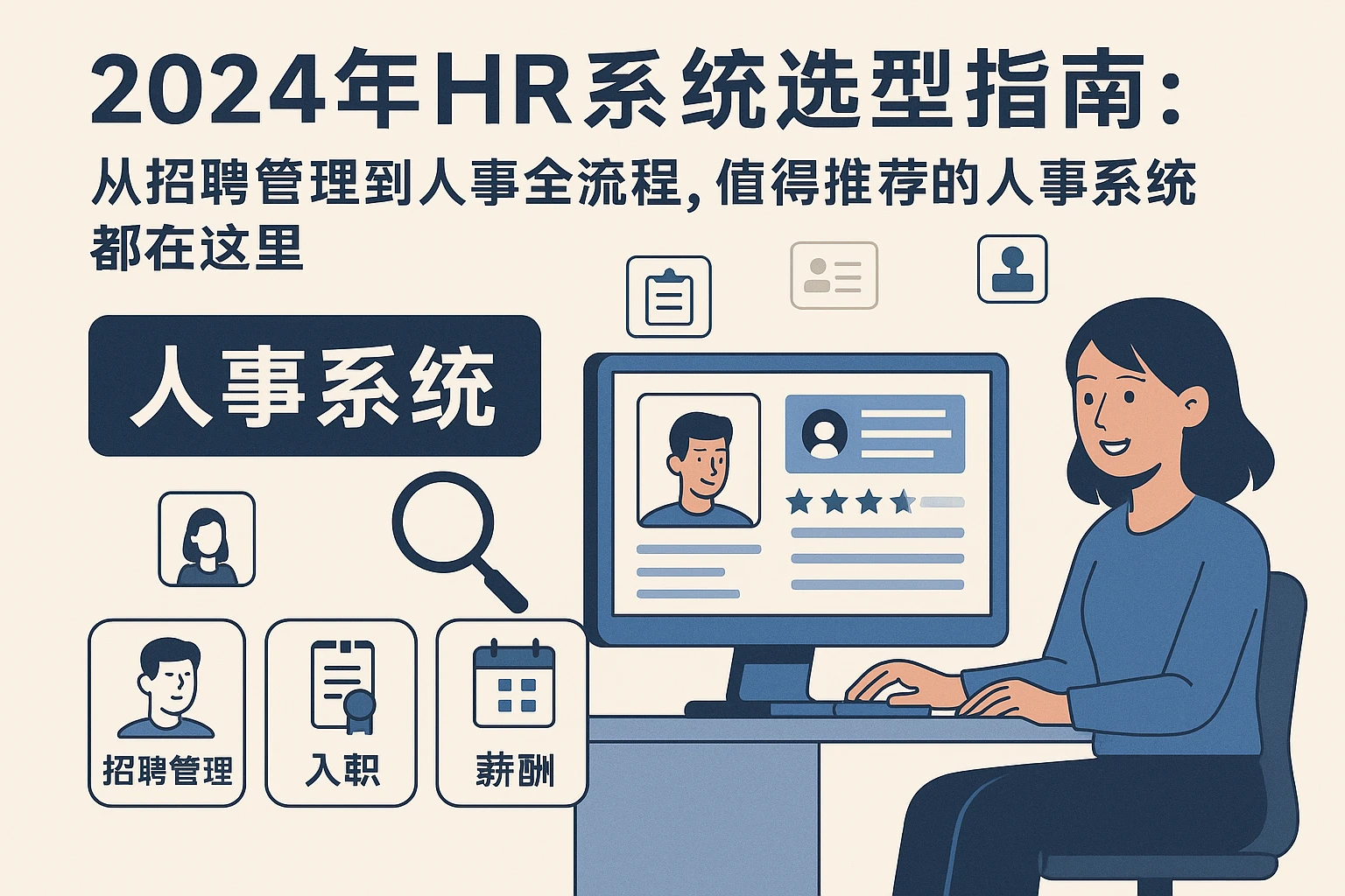 2024年HR系统选型指南：从招聘管理到人事全流程，值得推荐的人事系统都在这里