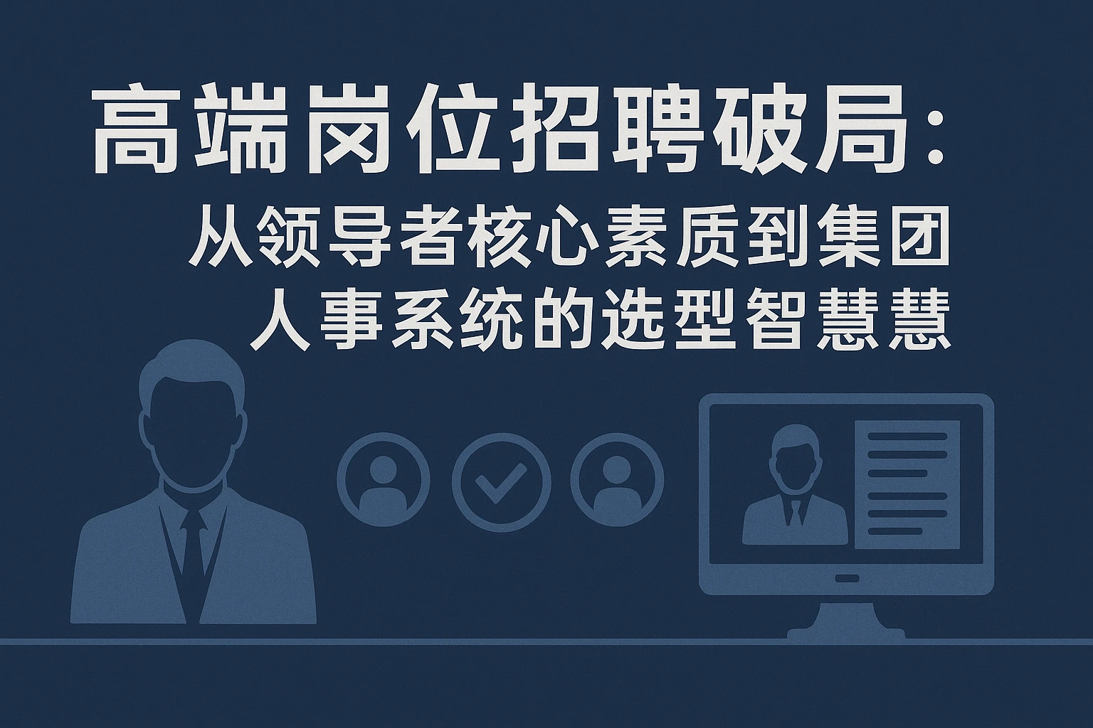 高端岗位招聘破局：从领导者核心素质到集团人事系统的选型智慧
