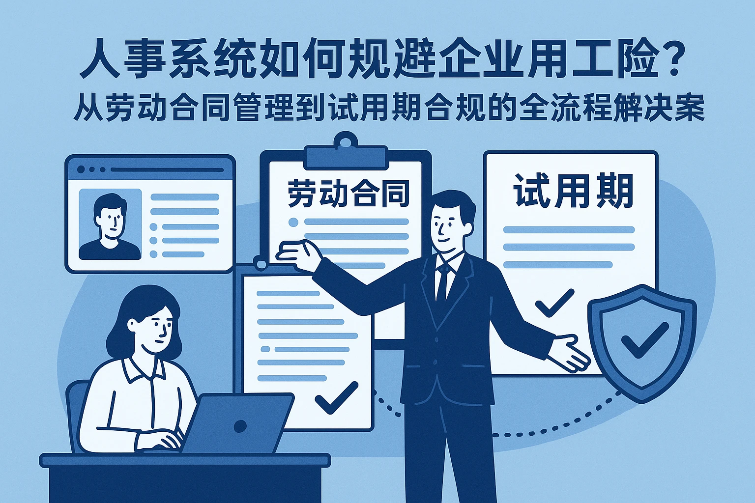 人事系统如何规避企业用工风险？从劳动合同管理到试用期合规的全流程解决方案