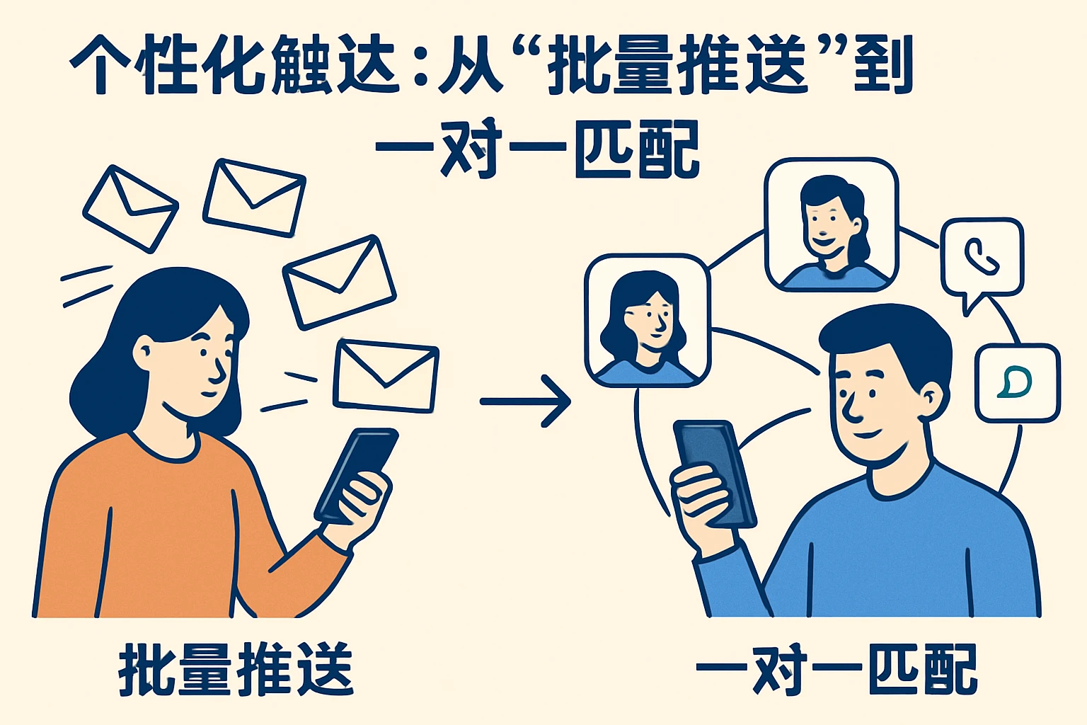2. 个性化触达：从“批量推送”到“一对一匹配”