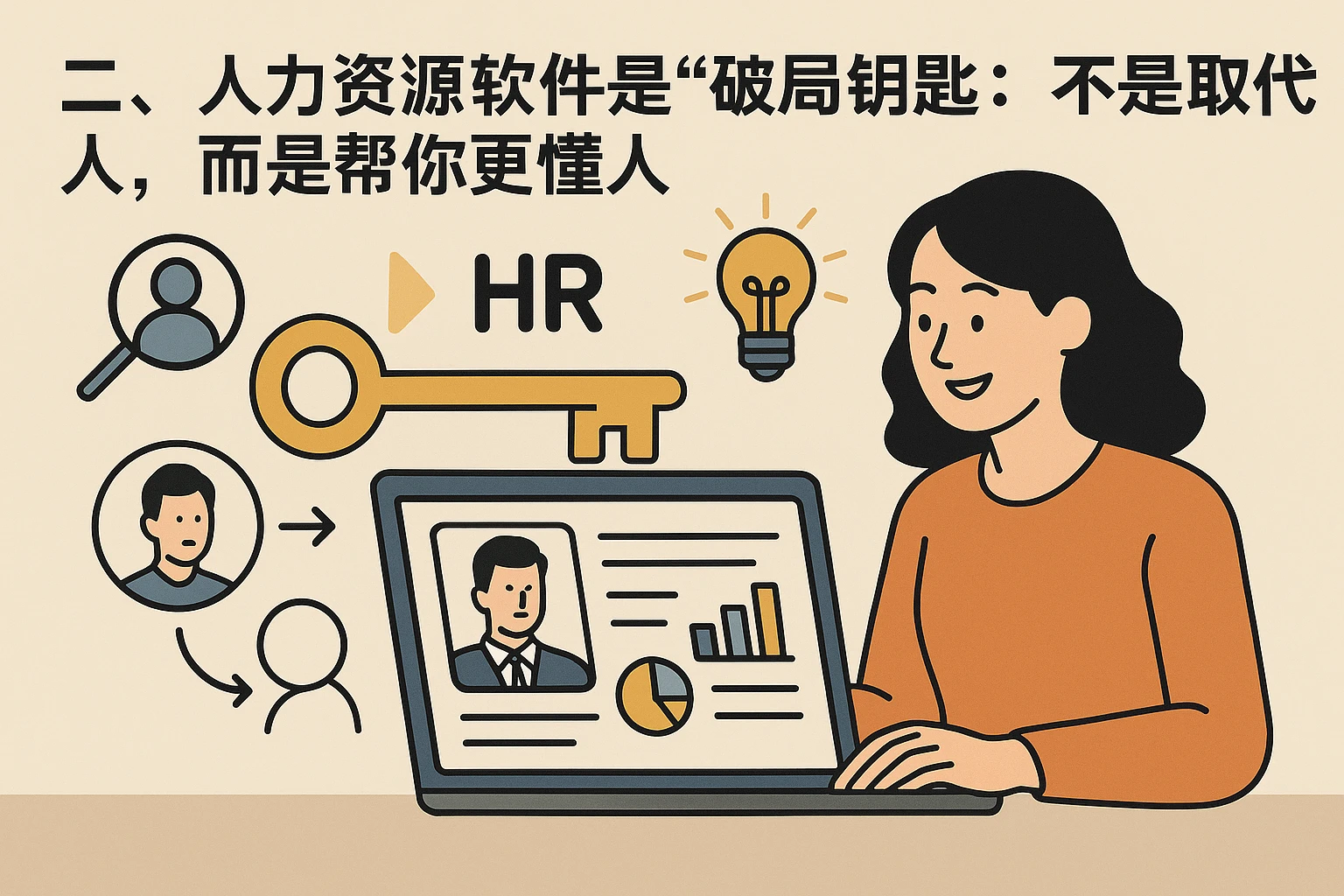 二、人力资源软件是“破局钥匙”：不是取代人，而是帮你更懂人