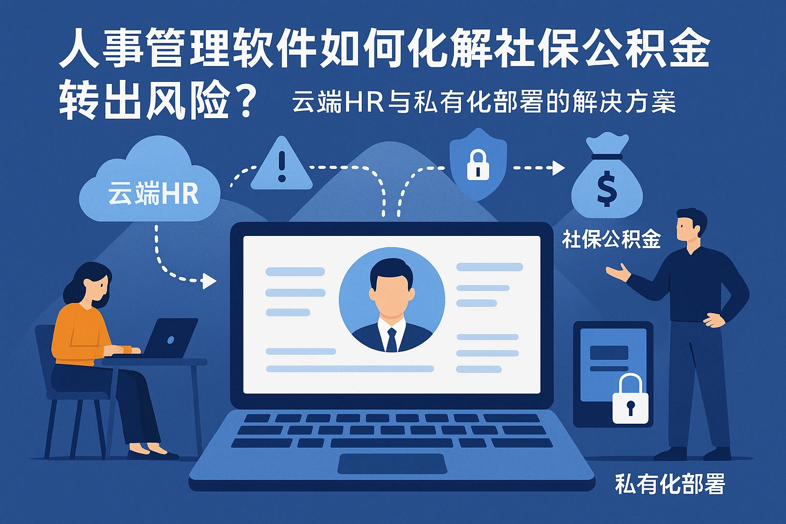 人事管理软件如何化解社保公积金转出风险？云端HR与私有化部署的解决方案