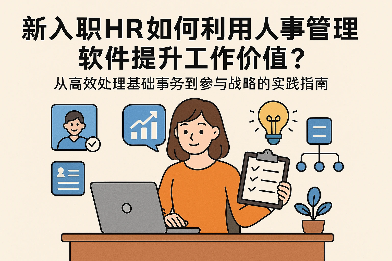 新入职HR如何利用人事管理软件提升工作价值？从高效处理基础事务到参与战略的实践指南