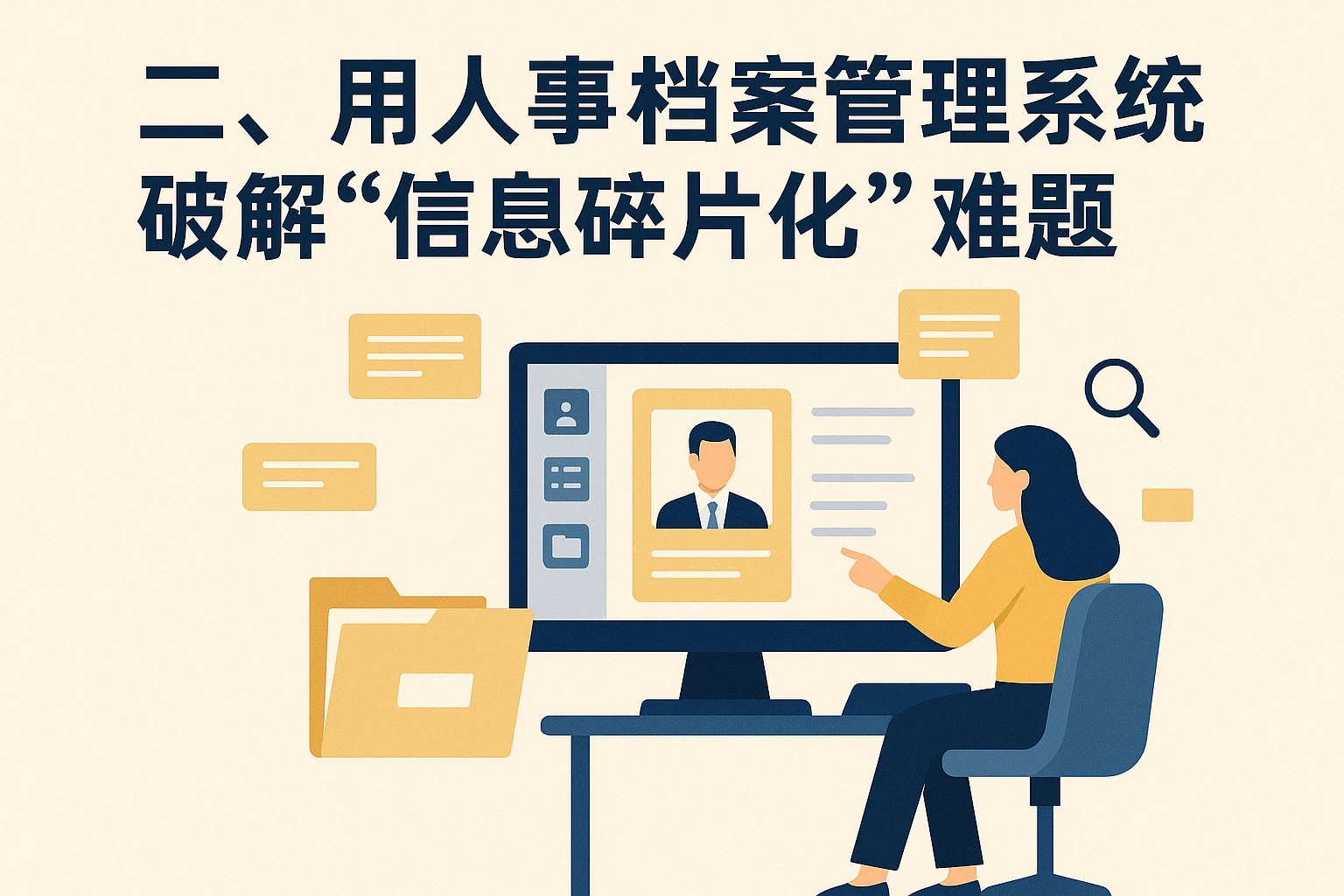 二、用人事档案管理系统破解“信息碎片化”难题