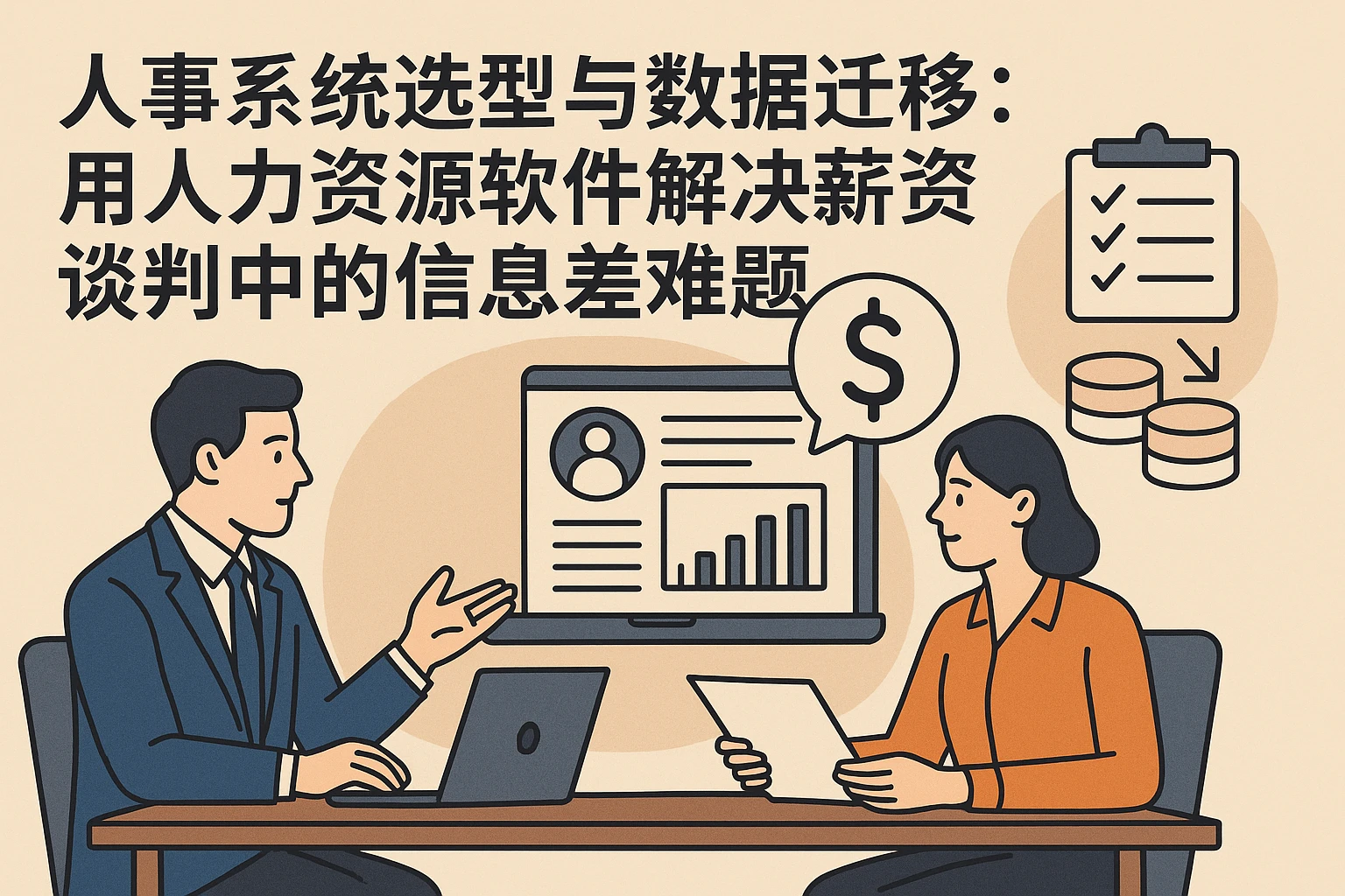 人事系统选型与数据迁移：用人力资源软件解决薪资谈判中的信息差难题