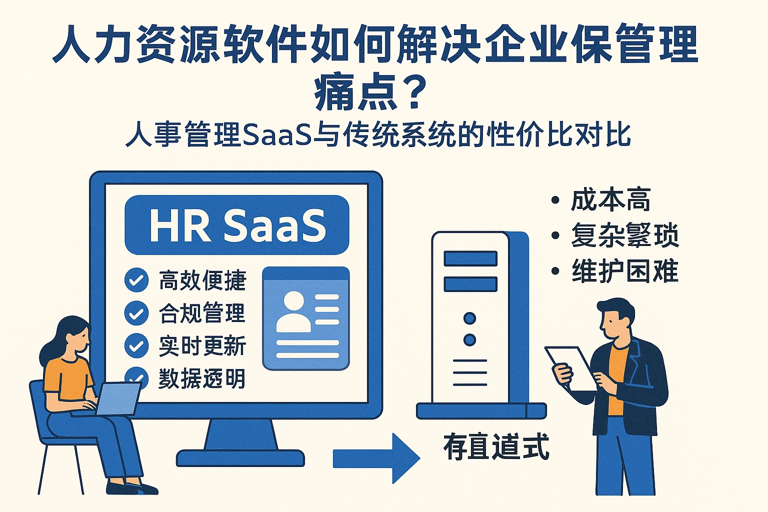 人力资源软件如何解决企业社保管理痛点？人事管理SaaS与传统系统的性价比对比