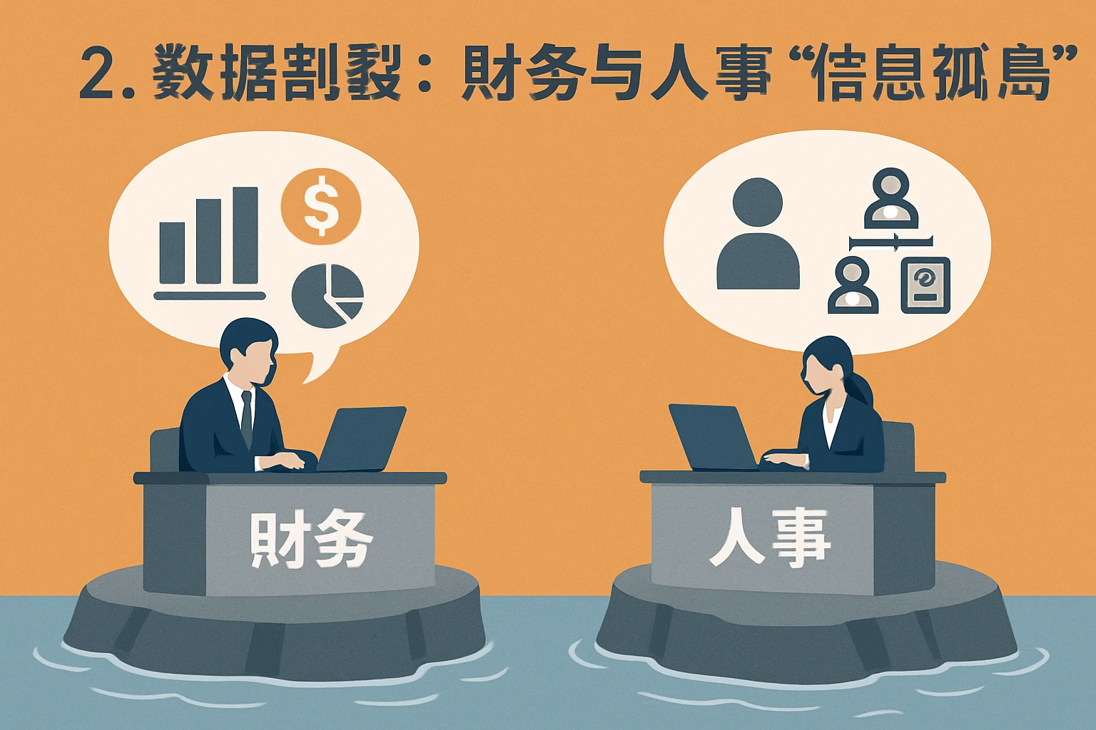 2. 数据割裂：财务与人事的“信息孤岛”