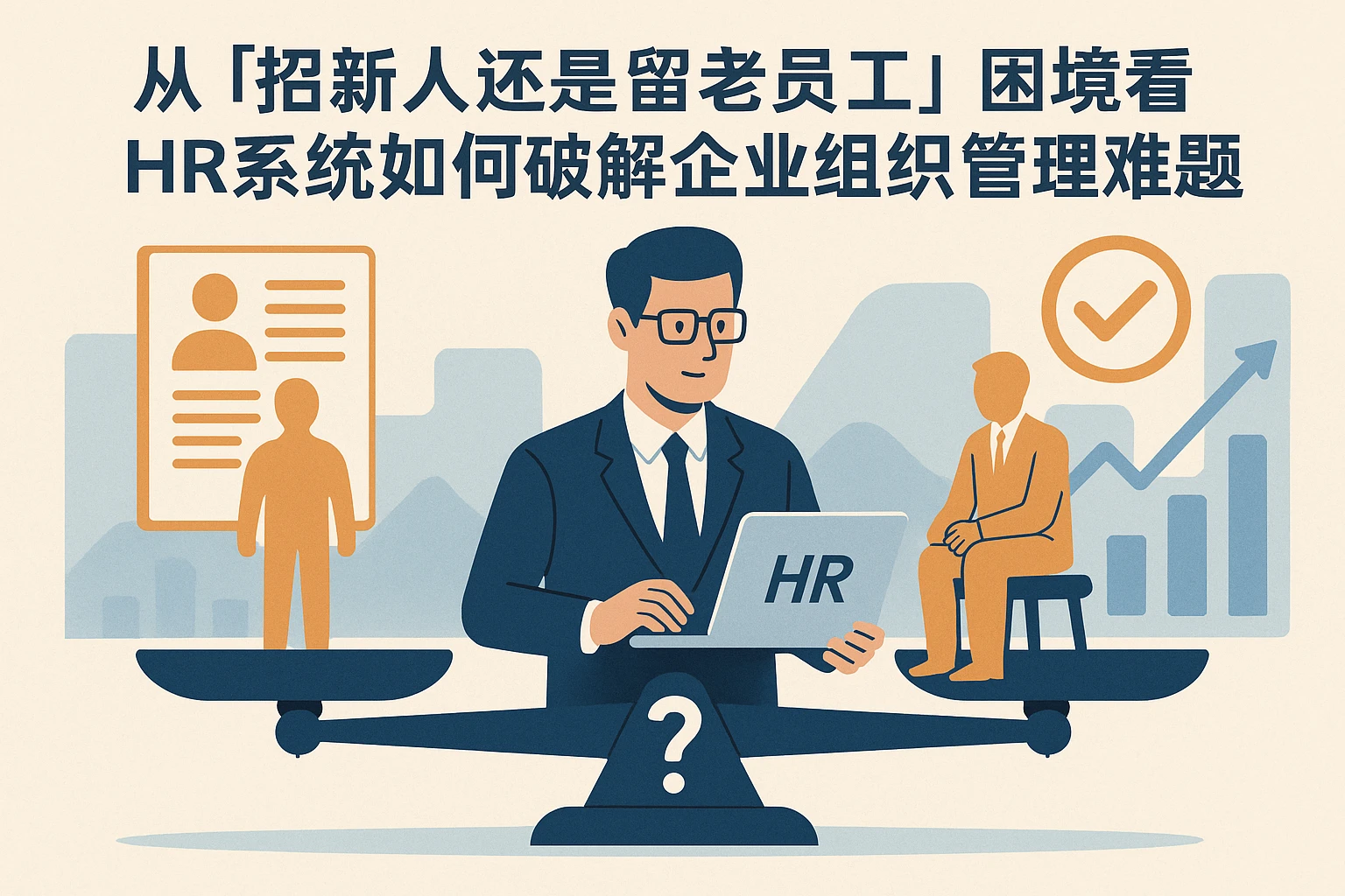 从“招新人还是留老员工”困境看HR系统如何破解企业组织管理难题
