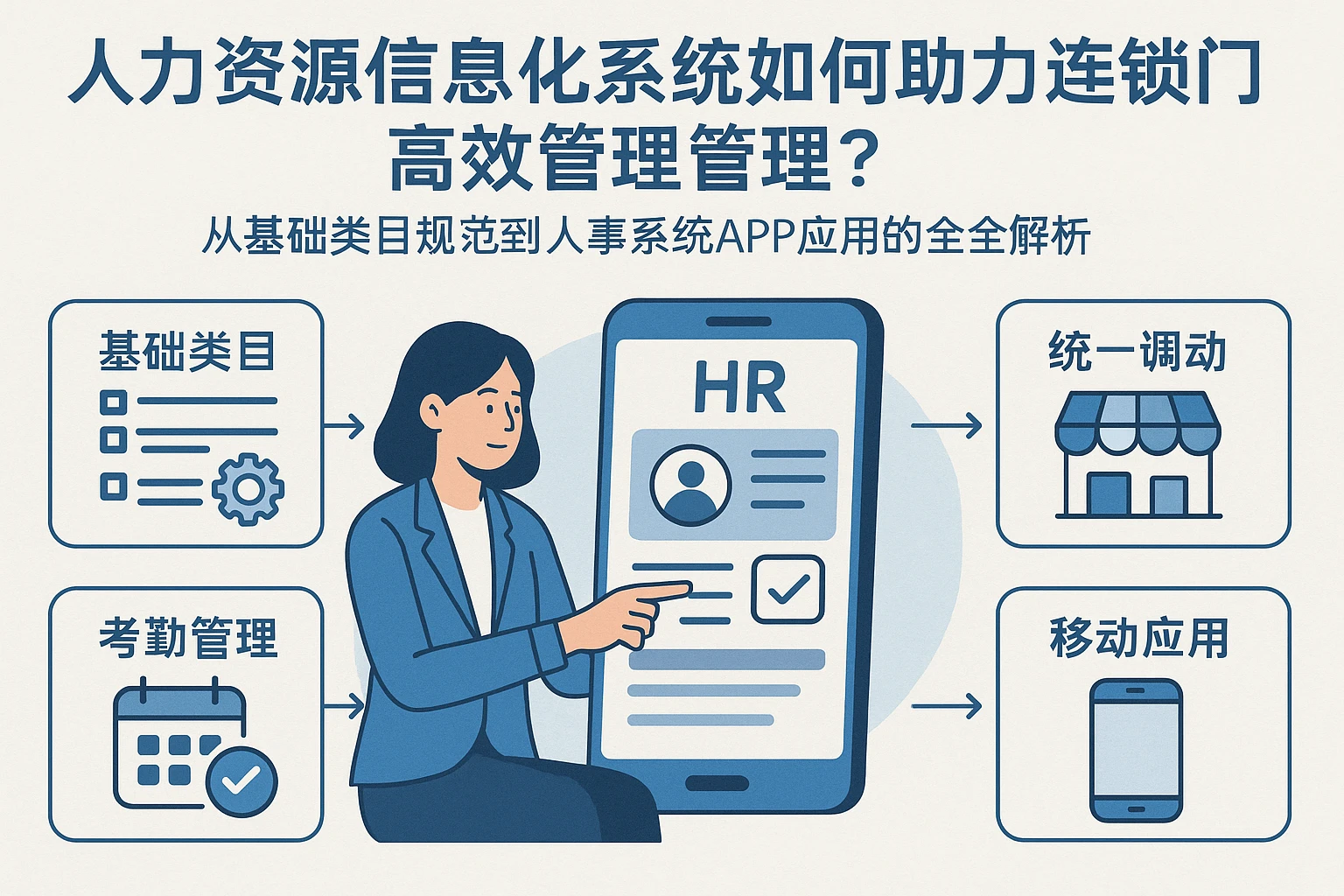 人力资源信息化系统如何助力连锁门店高效管理？——从基础类目规范到人事系统APP应用的全解析