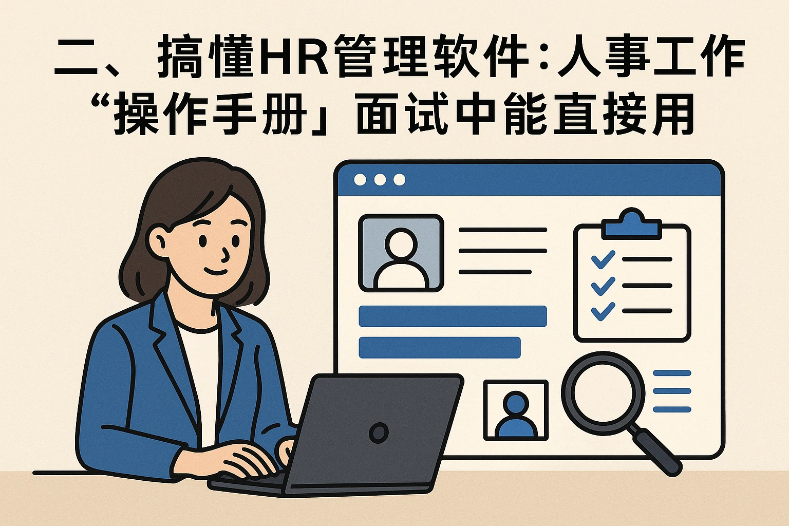 二、搞懂HR管理软件：人事工作的“操作手册”，面试中能直接用