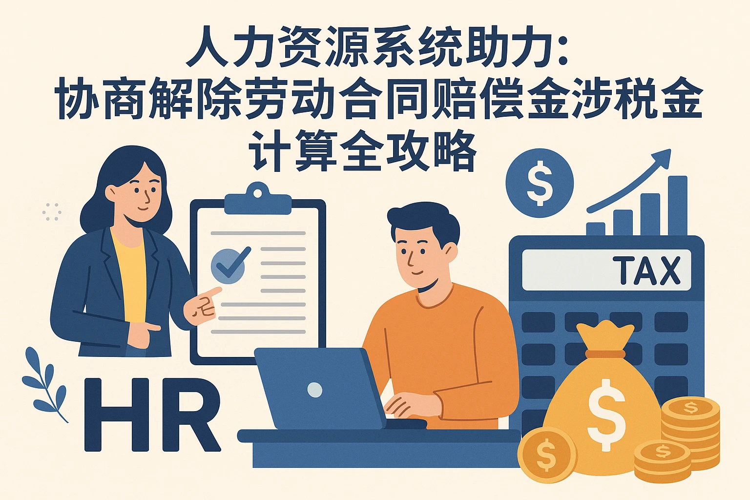 人力资源系统助力:协商解除劳动合同赔偿金涉税与计算全攻略