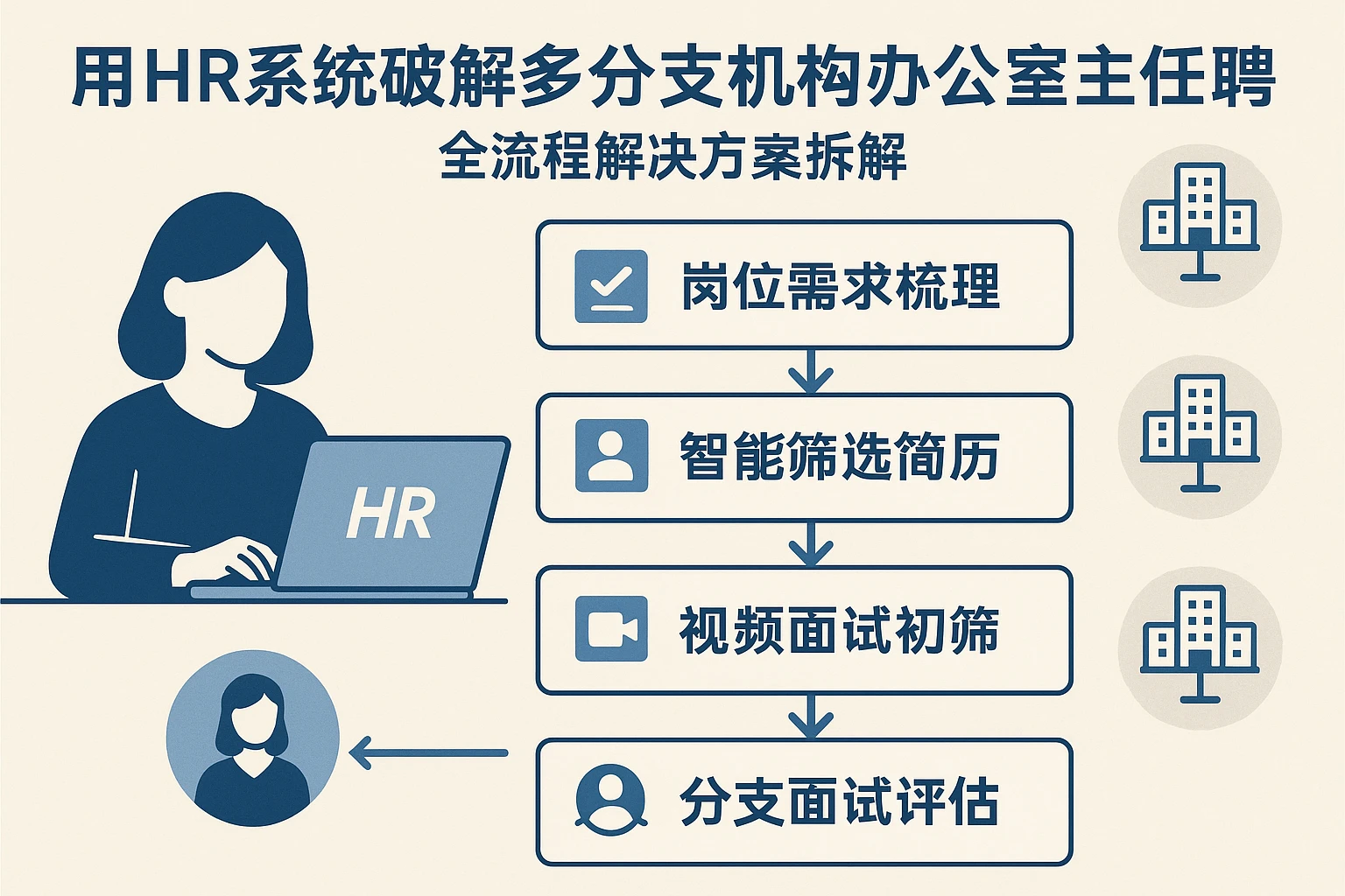 用HR系统破解多分支机构办公室主任招聘难题：全流程解决方案拆解