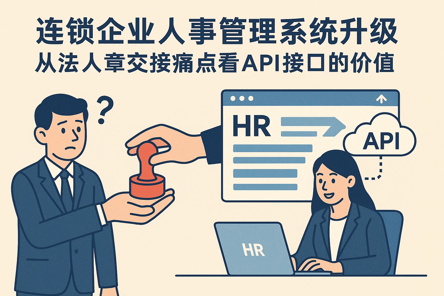 连锁企业人事管理系统升级：从法人章交接痛点看API接口的价值