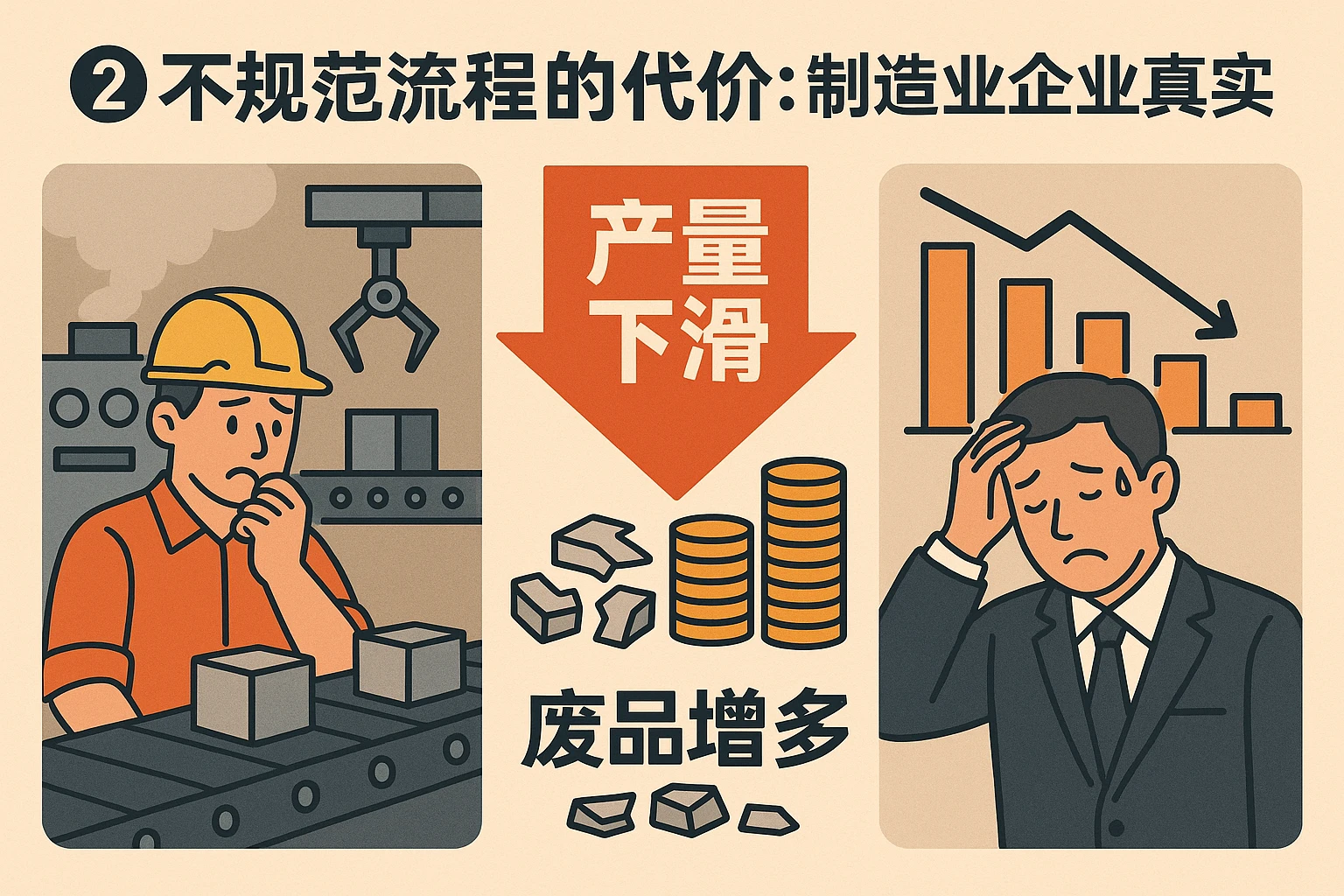 （2）不规范流程的代价：制造业企业的真实案例