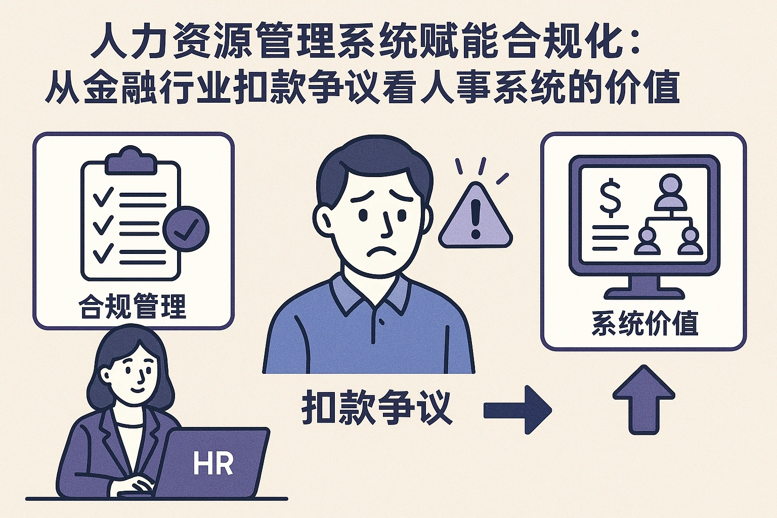 人力资源管理系统赋能合规化：从金融行业扣款争议看人事系统的价值