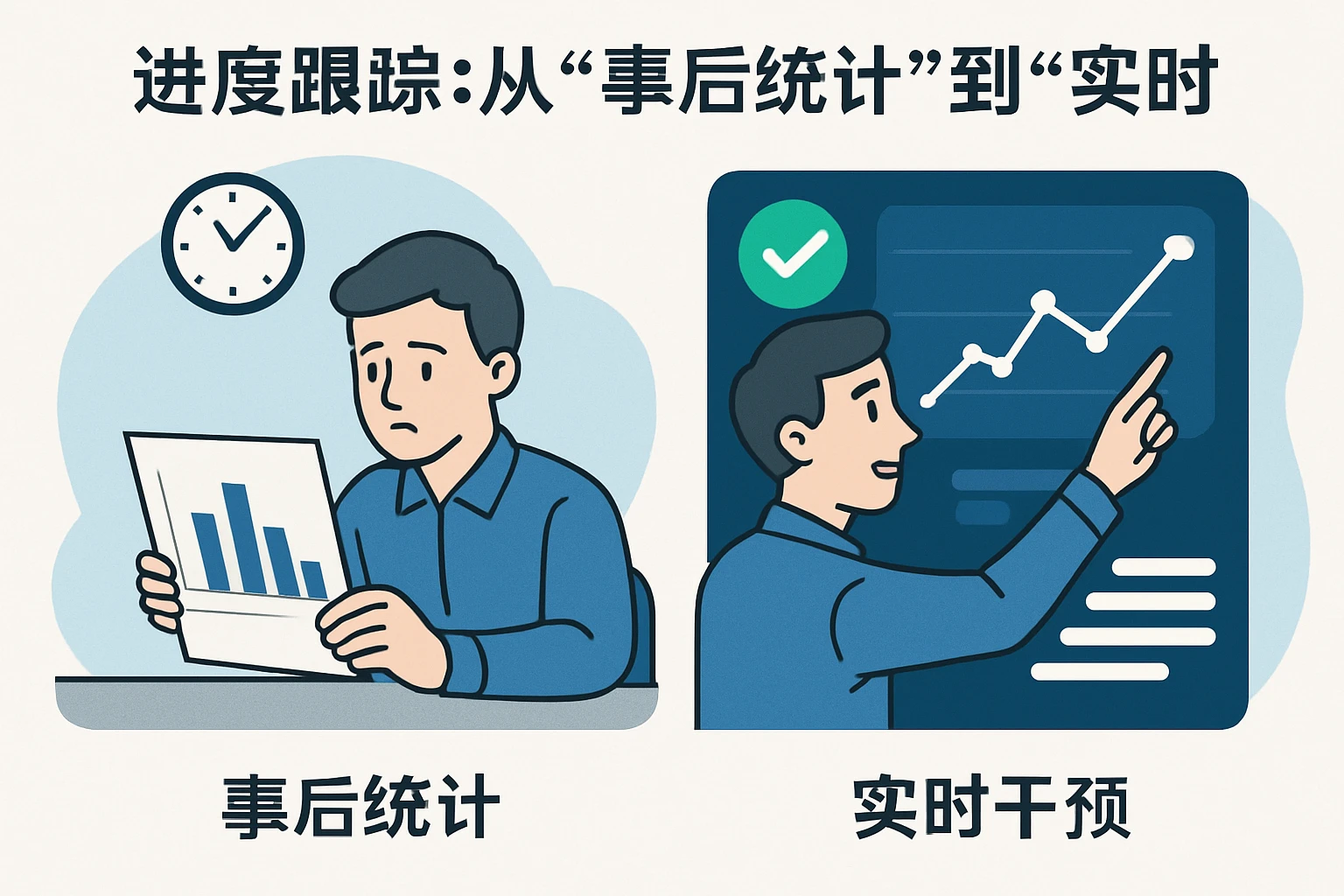 2. 进度跟踪：从“事后统计”到“实时干预”