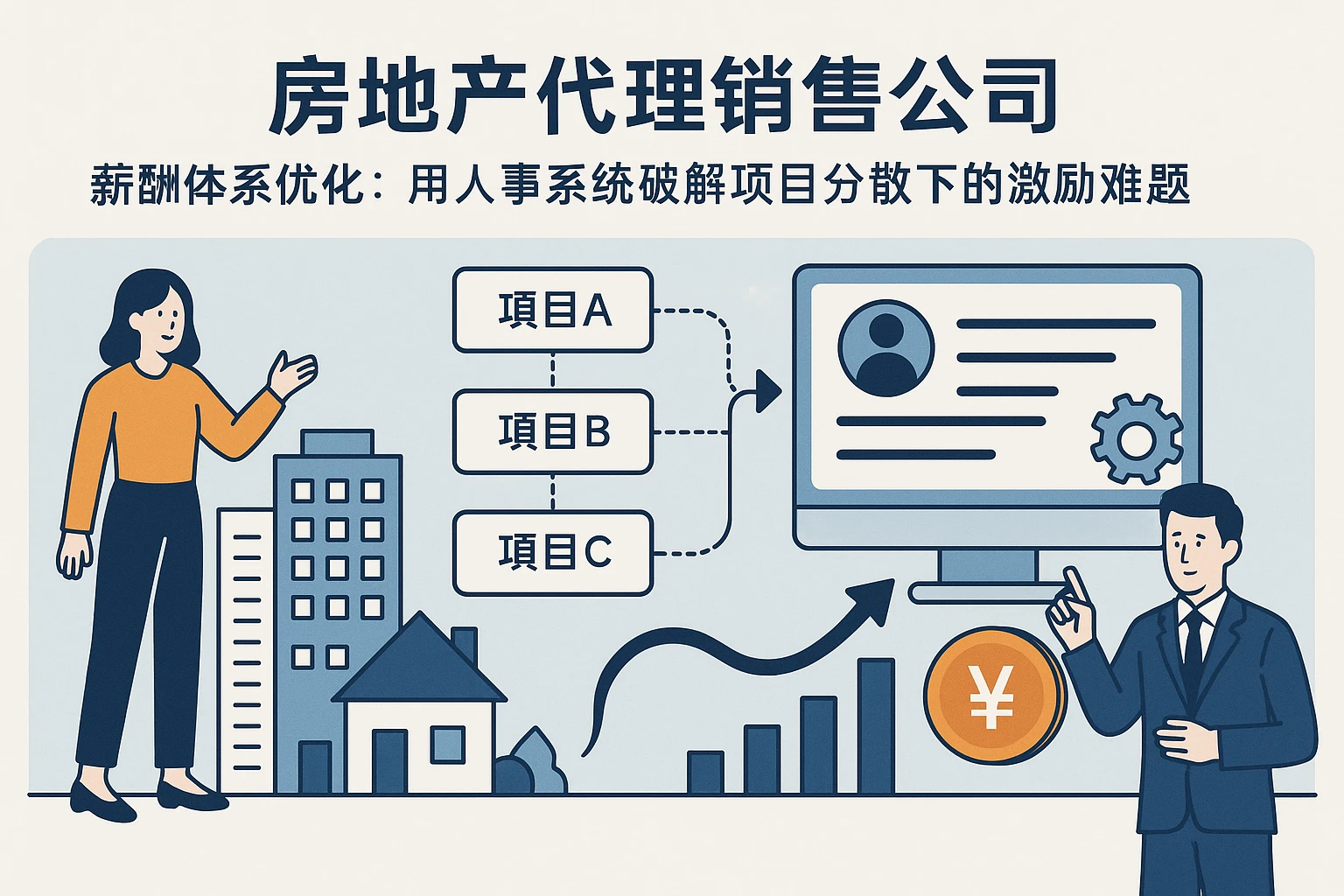 房地产代理销售公司薪酬体系优化：用人事系统破解项目分散下的激励难题