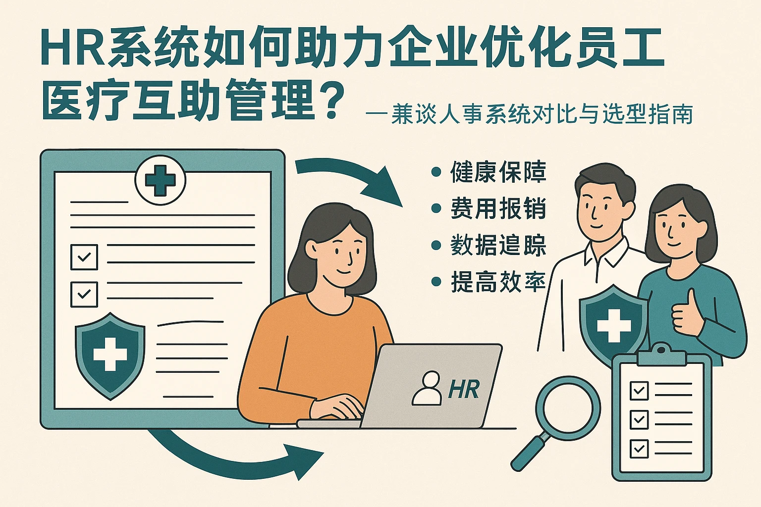 HR系统如何助力企业优化员工医疗互助管理？——兼谈人事系统对比与选型指南