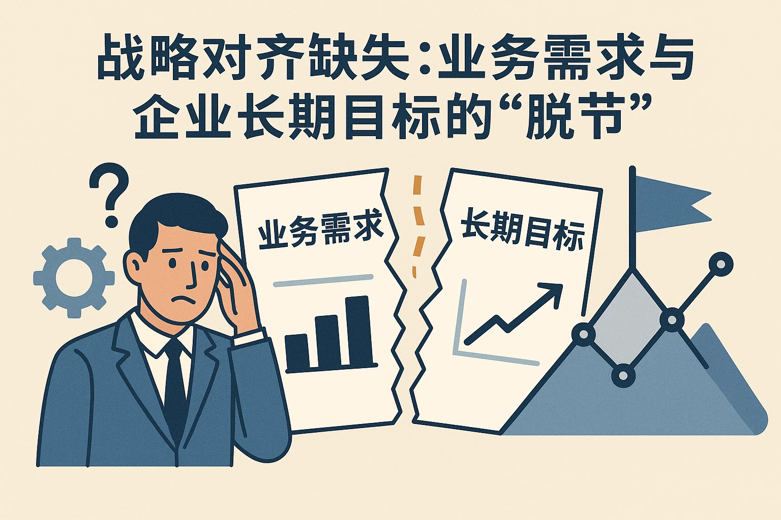 2. 战略对齐缺失：业务需求与企业长期目标的“脱节”