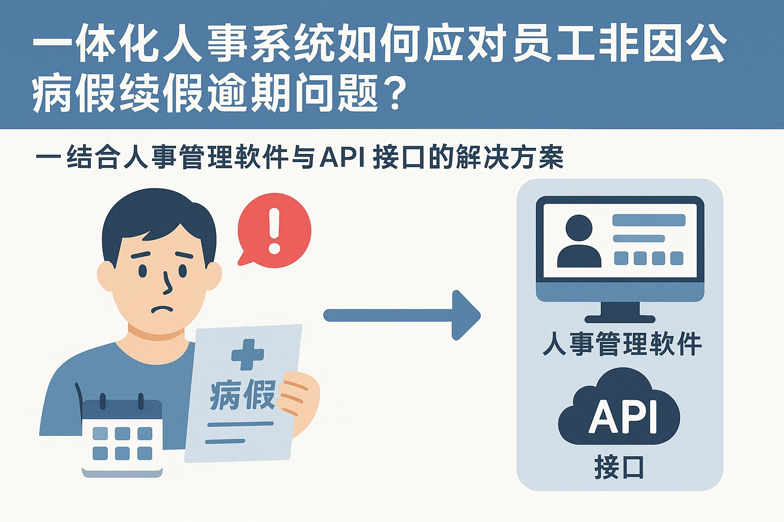 一体化人事系统如何应对员工非因公病假续假逾期问题？——结合人事管理软件与API接口的解决方案
