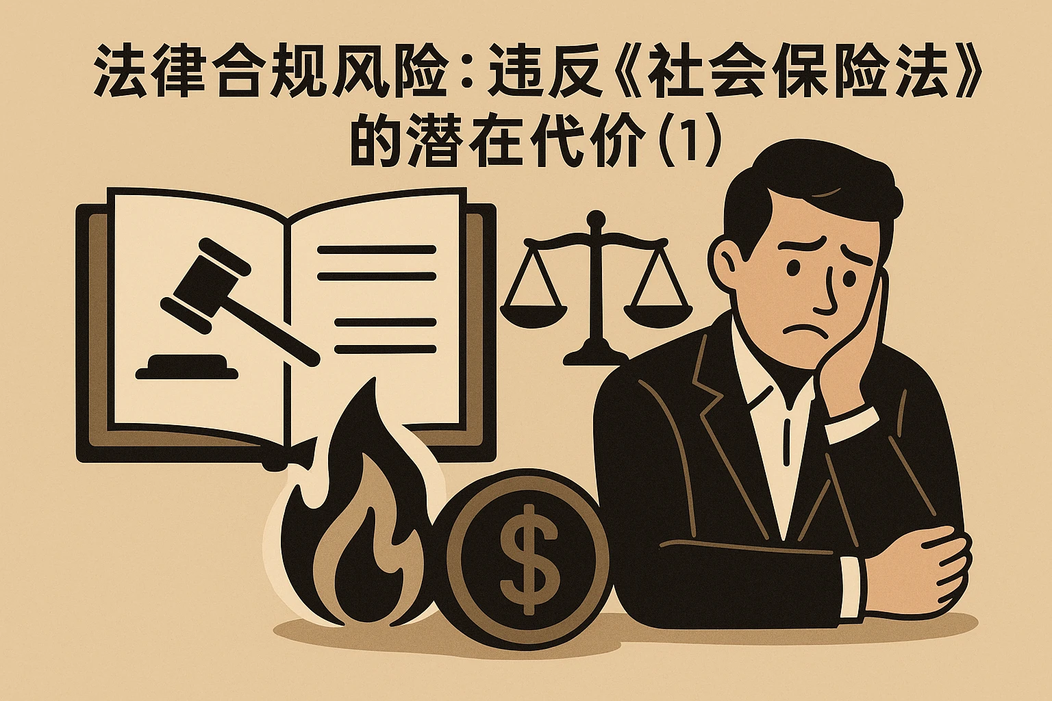 （一）法律合规风险：违反《社会保险法》的潜在代价