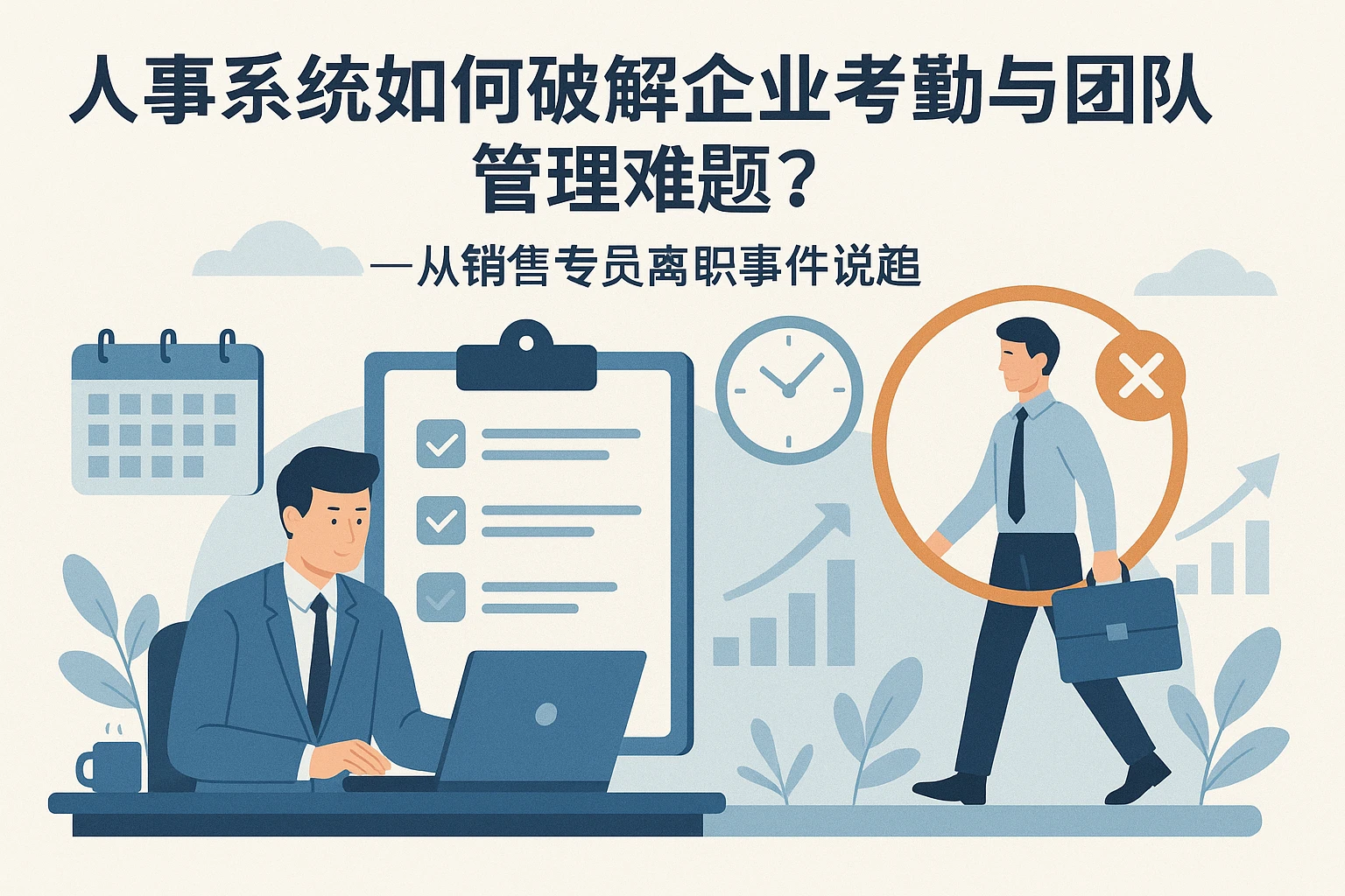 人事系统如何破解企业考勤与团队管理难题？——从销售专员离职事件说起
