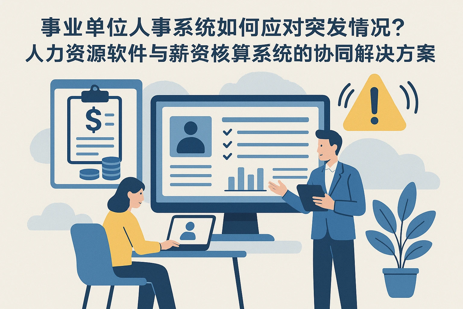 事业单位人事系统如何应对突发情况？人力资源软件与薪资核算系统的协同解决方案