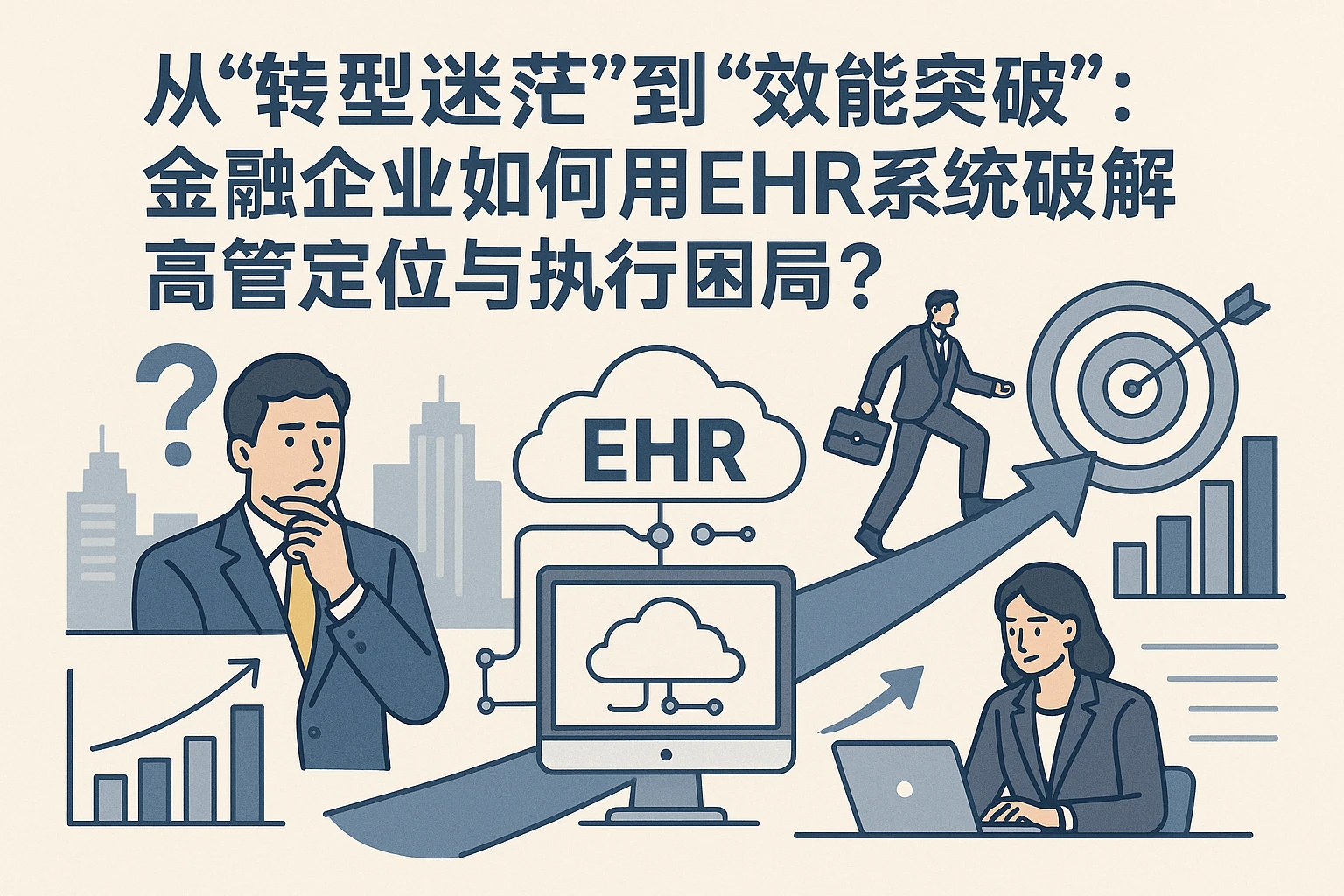从“转型迷茫”到“效能突破”：金融企业如何用EHR系统破解高管定位与执行困局？