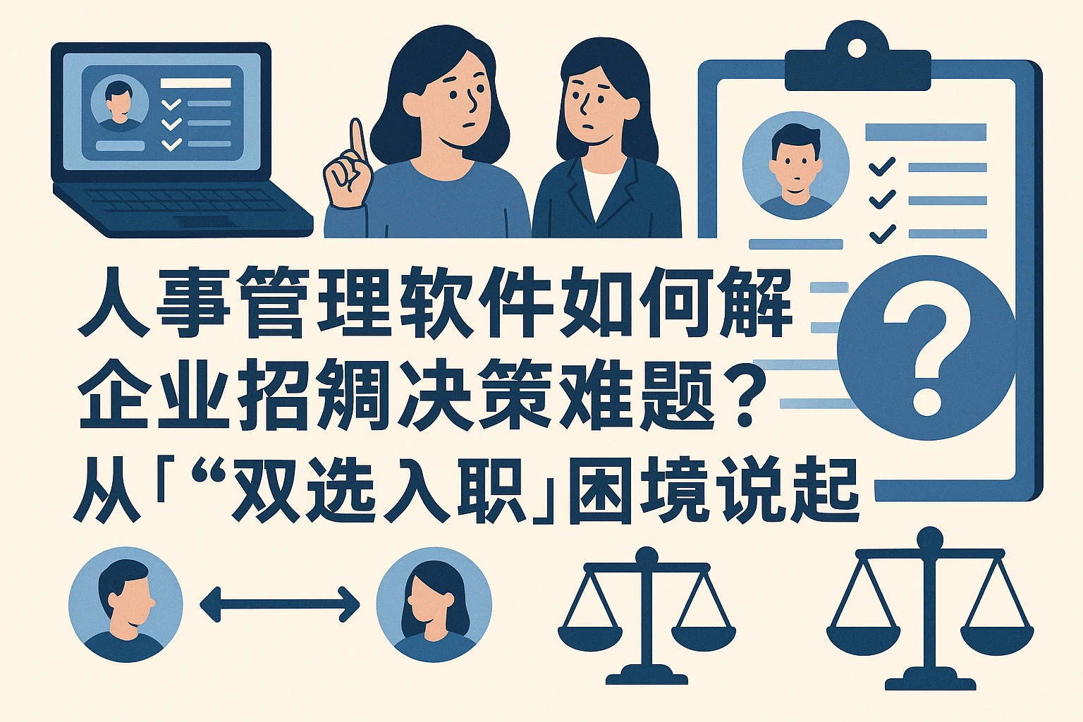 人事管理软件如何解决企业招聘决策难题？从“双选入职”困境说起