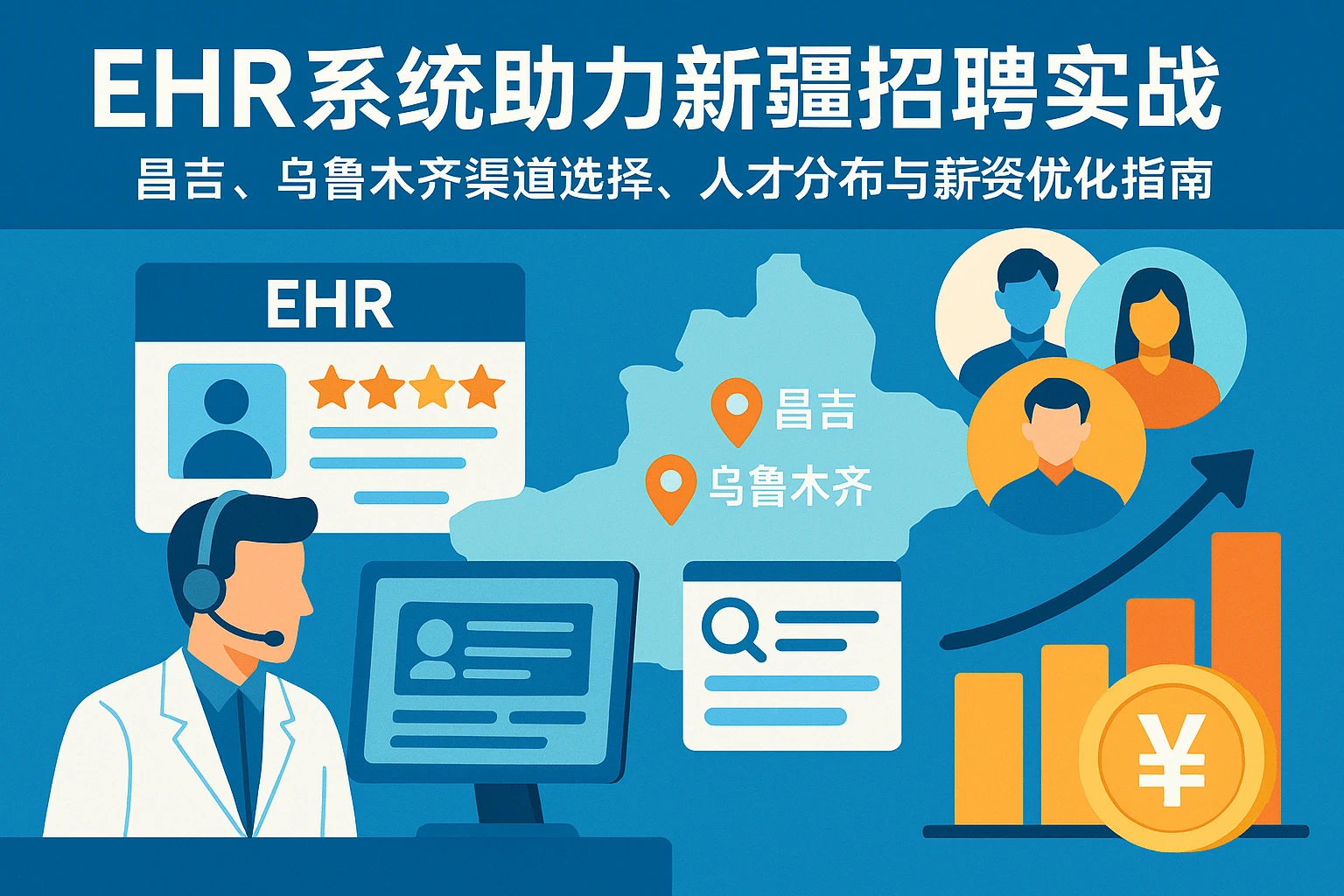 EHR系统助力新疆招聘实战：昌吉、乌鲁木齐渠道选择、人才分布与薪资优化指南
