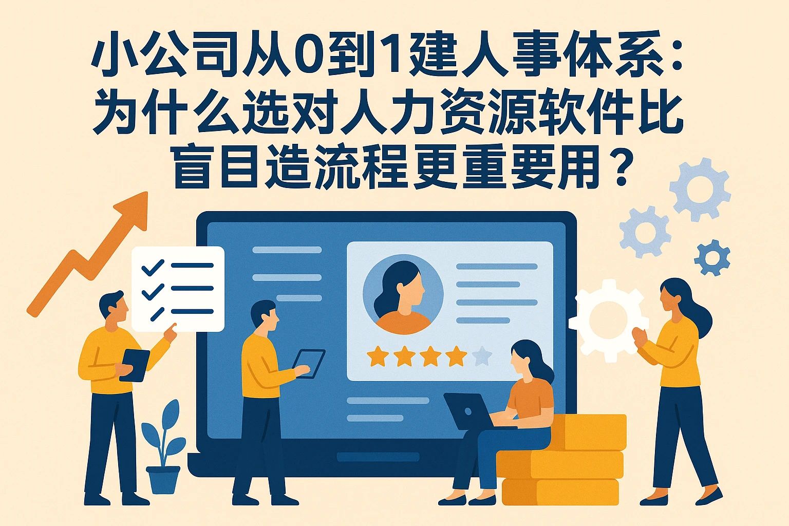 小公司从0到1建人事体系：为什么选对人力资源软件比盲目造流程更重要？