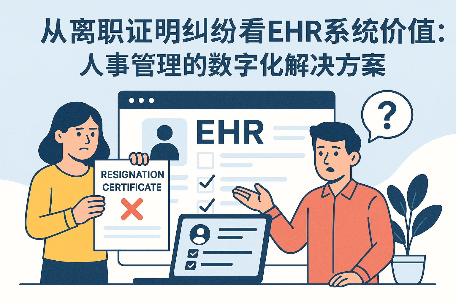 从离职证明纠纷看EHR系统价值：人事管理的数字化解决方案