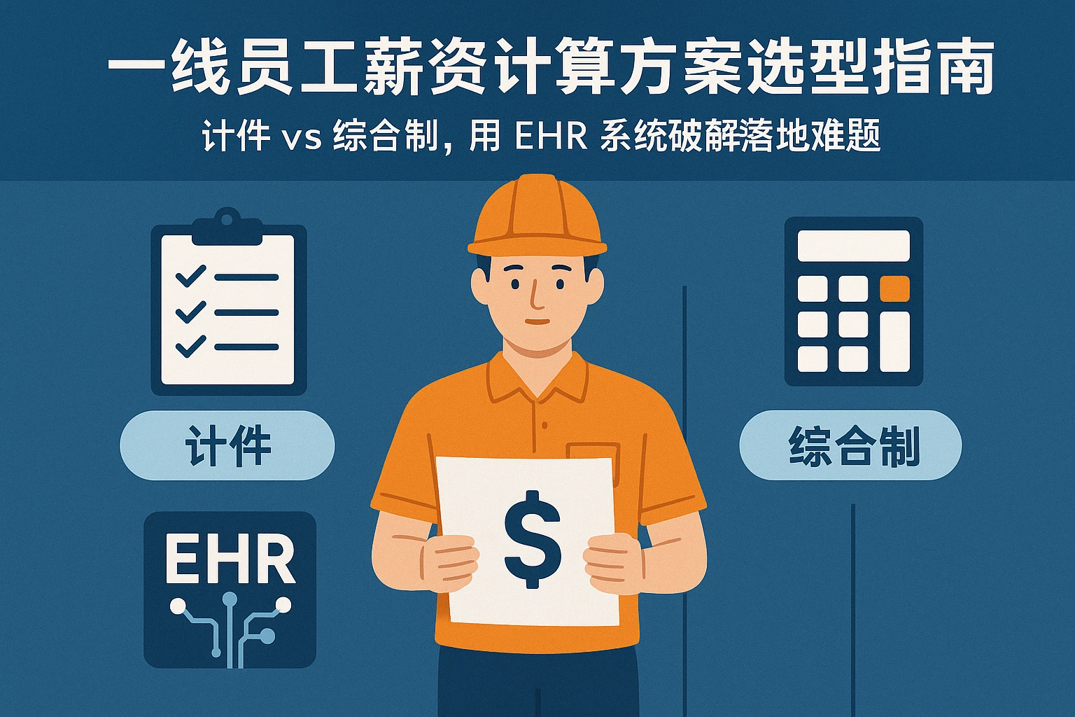 一线员工薪资计算方案选型指南：计件vs综合制，用EHR系统破解落地难题
