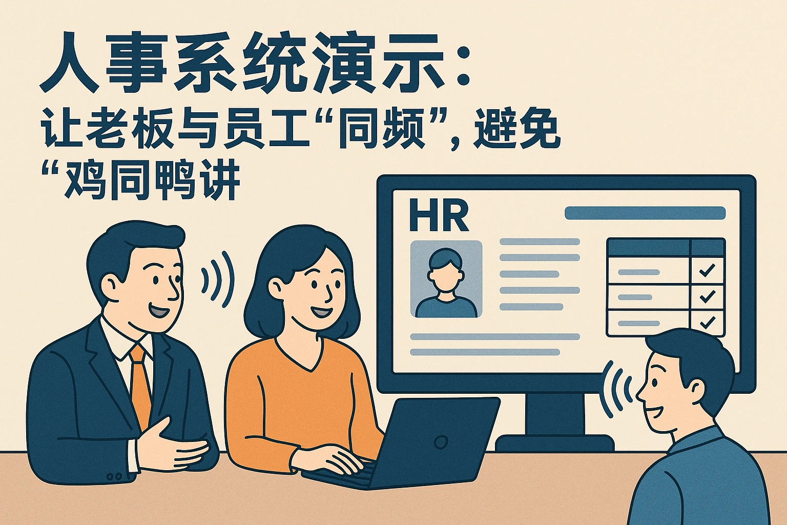 2. 人事系统演示：让老板与员工“同频”，避免“鸡同鸭讲”