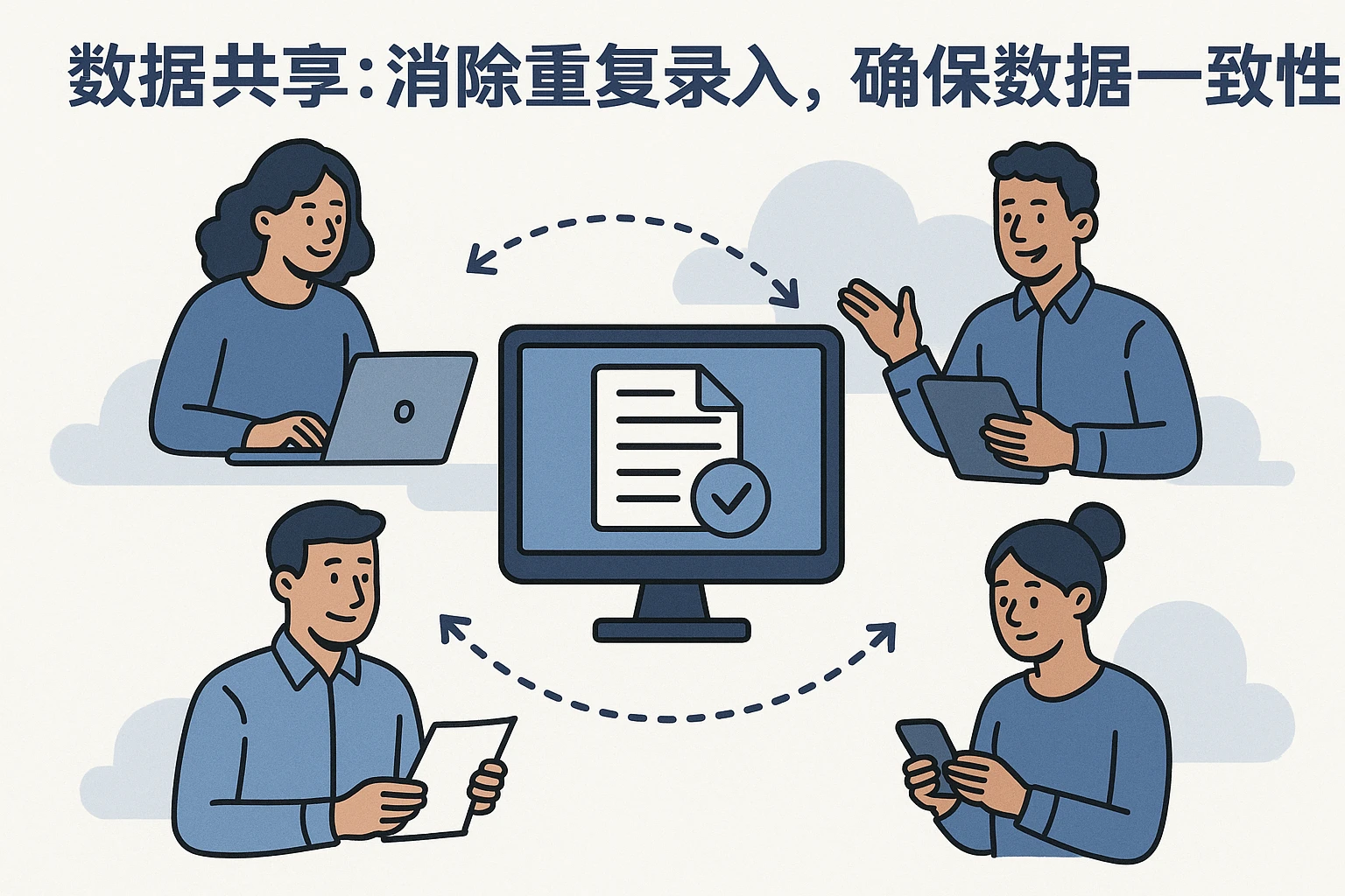 2. 数据共享：消除重复录入，确保数据一致性