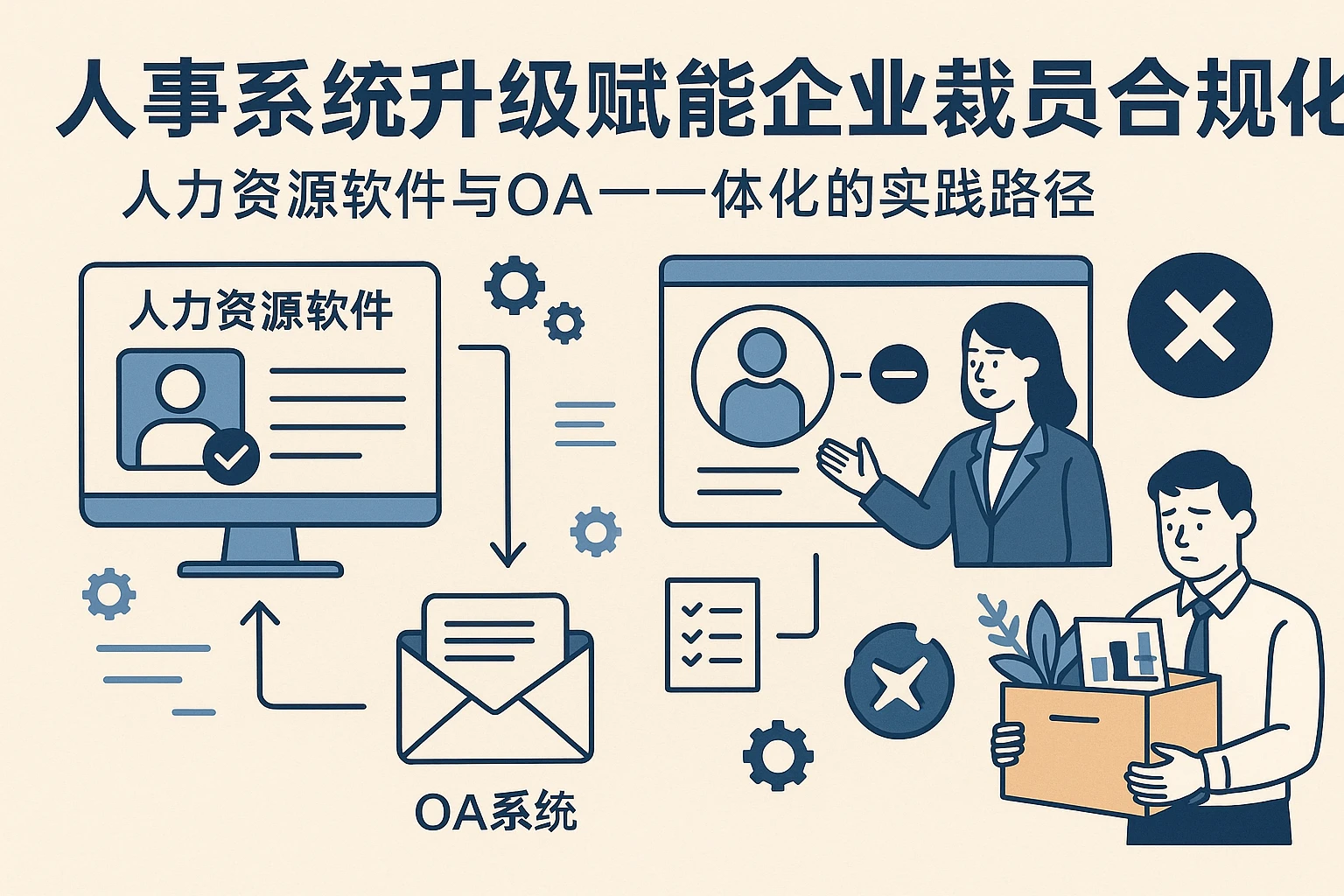 人事系统升级赋能企业裁员合规化：人力资源软件与OA一体化的实践路径