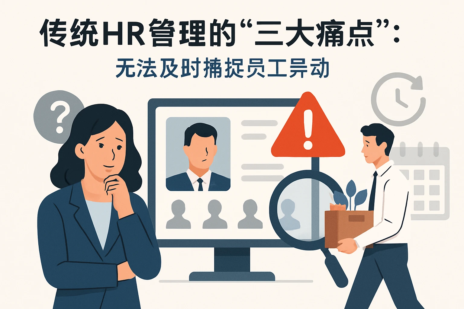 2. 传统HR管理的“三大痛点”：无法及时捕捉员工异动