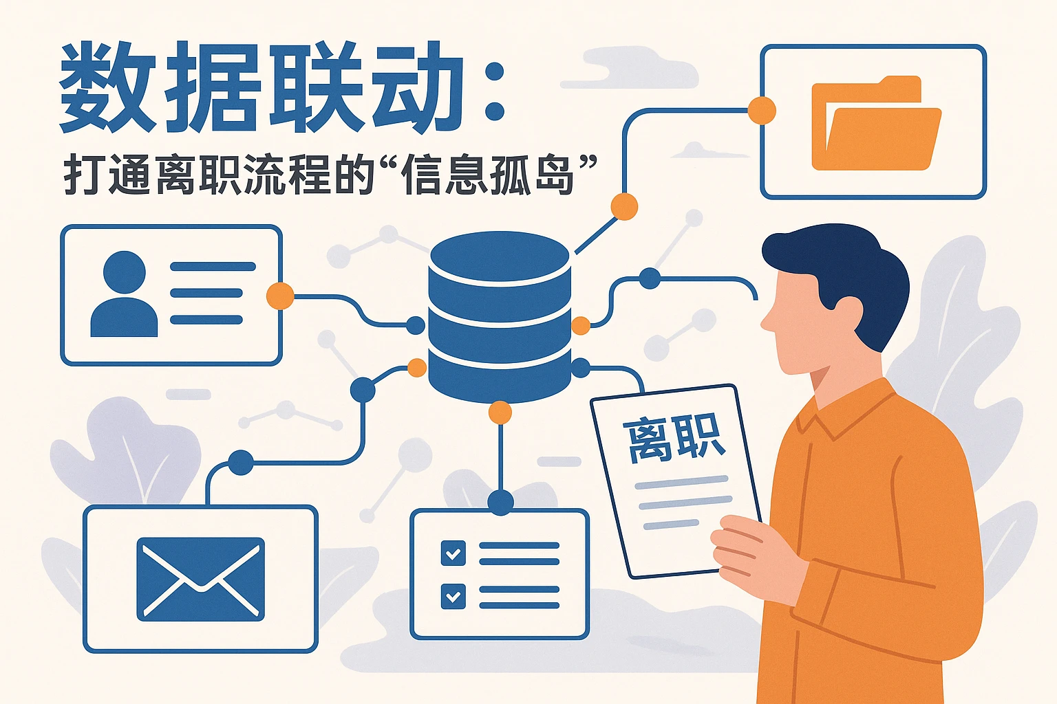 2. 数据联动：打通离职流程的“信息孤岛”