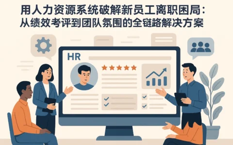 用人力资源系统破解新员工离职困局：从绩效考评到团队氛围的全链路解决方案