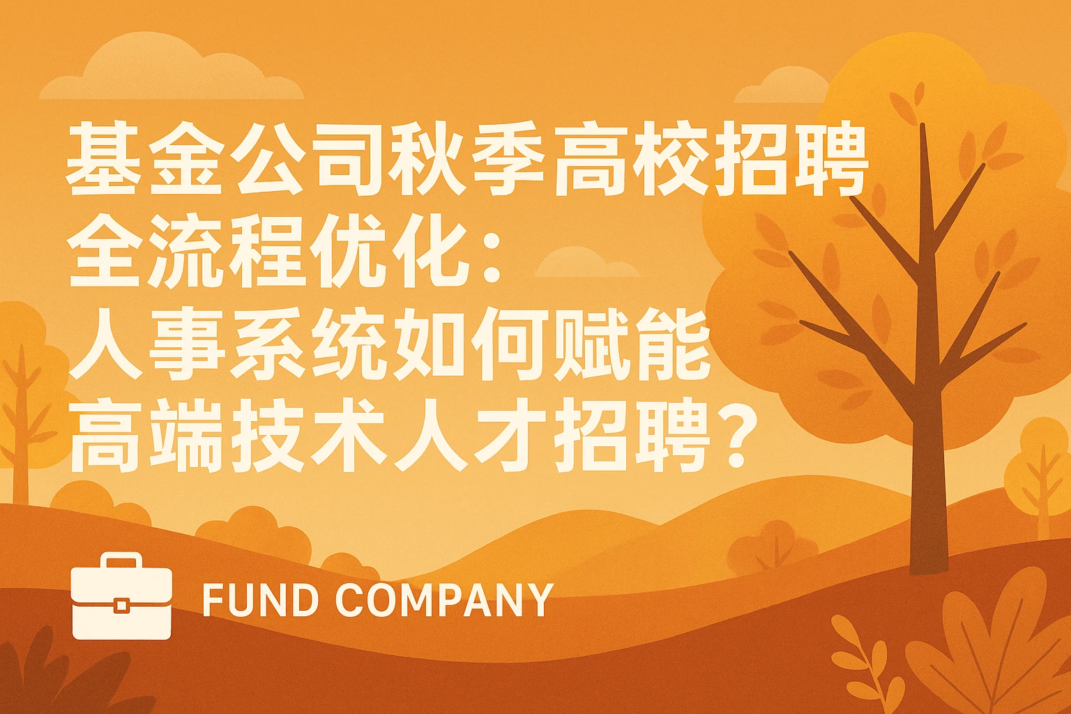 基金公司秋季高校招聘全流程优化：人事系统如何赋能高端技术人才招聘？