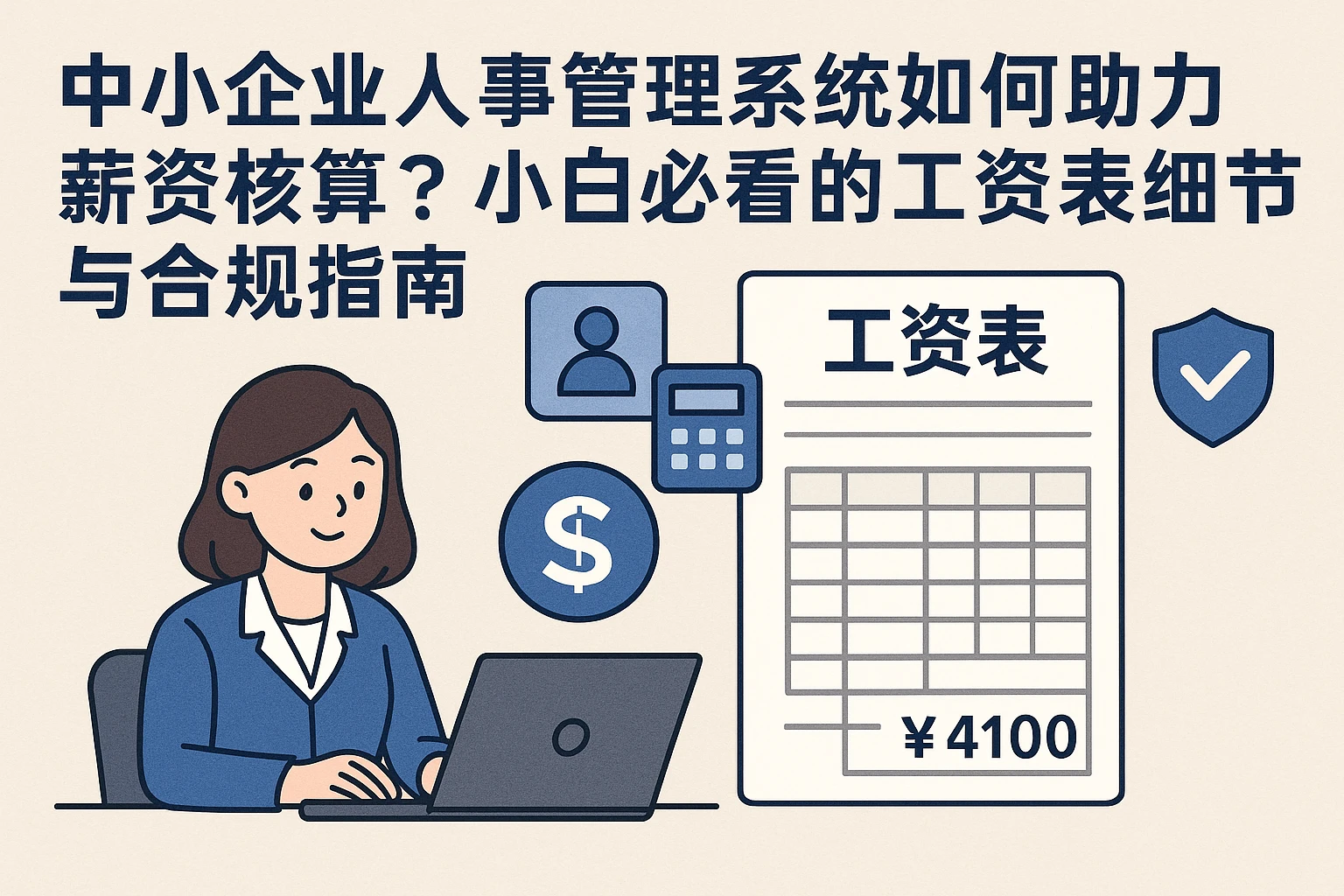 中小企业人事管理系统如何助力薪资核算？小白必看的工资表细节与合规指南