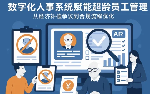 数字化人事系统赋能超龄员工管理：从经济补偿争议到合规流程优化
