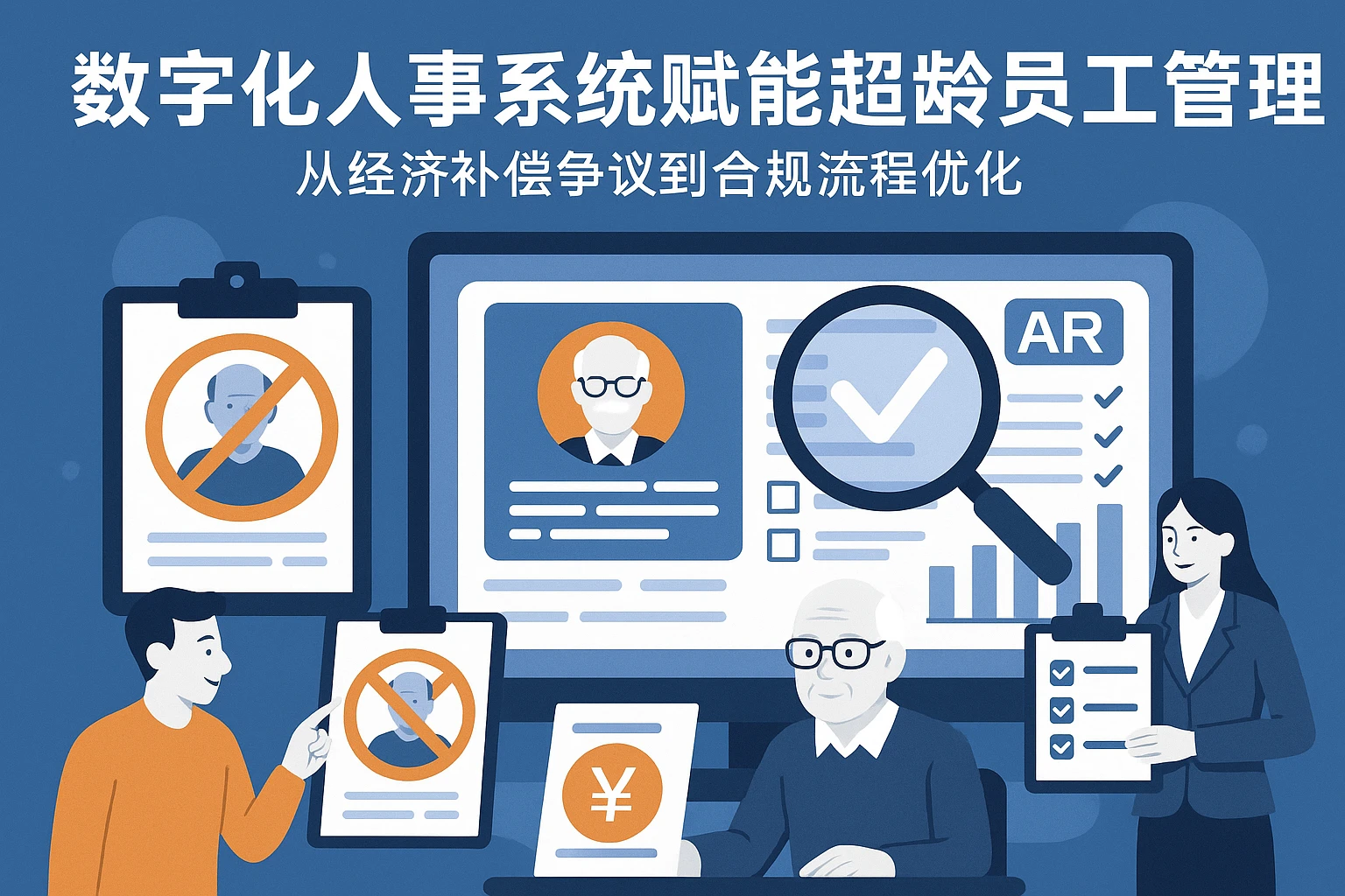 数字化人事系统赋能超龄员工管理：从经济补偿争议到合规流程优化