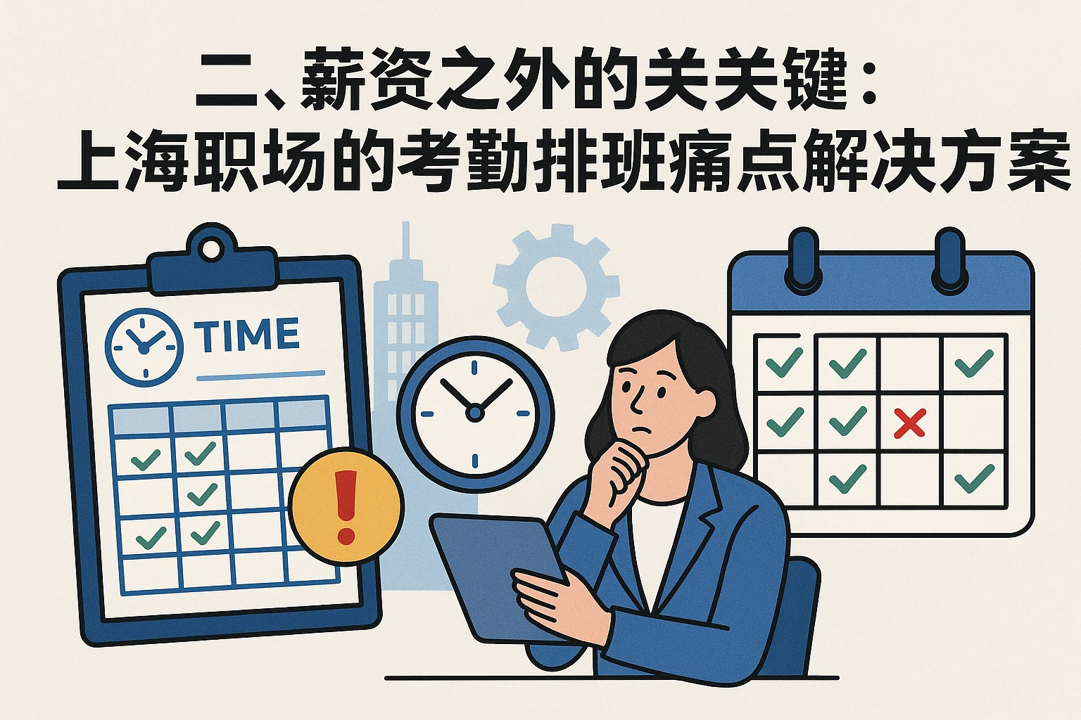 二、薪资之外的关键：上海职场的考勤排班痛点与解决方案