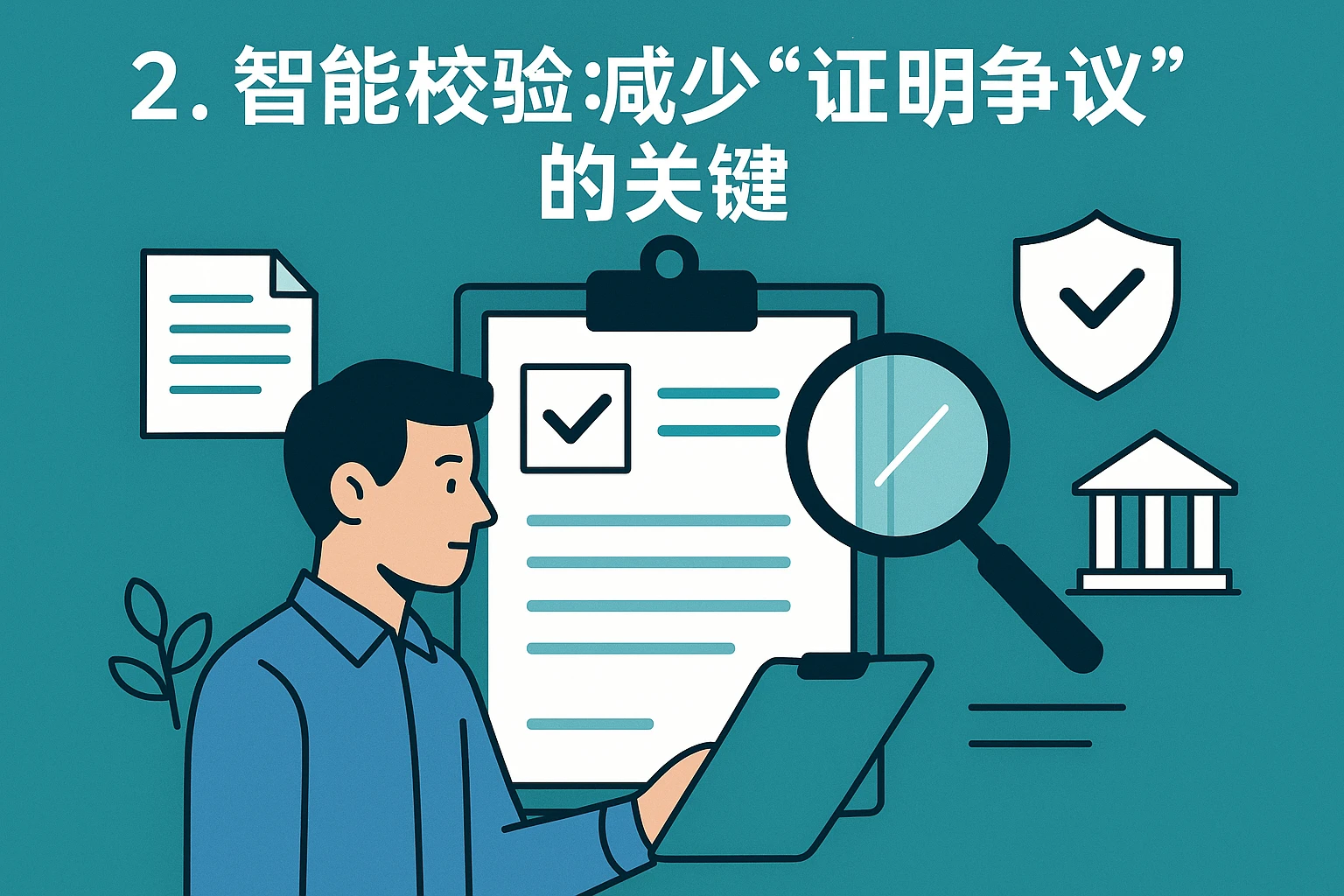 2. 智能校验：减少“证明争议”的关键