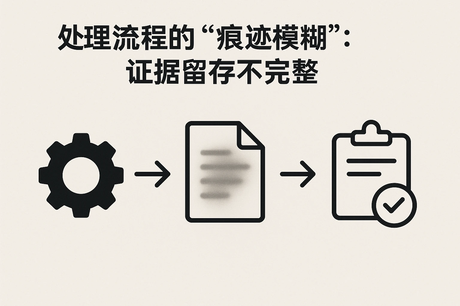 2. 处理流程的“痕迹模糊”：证据留存不完整