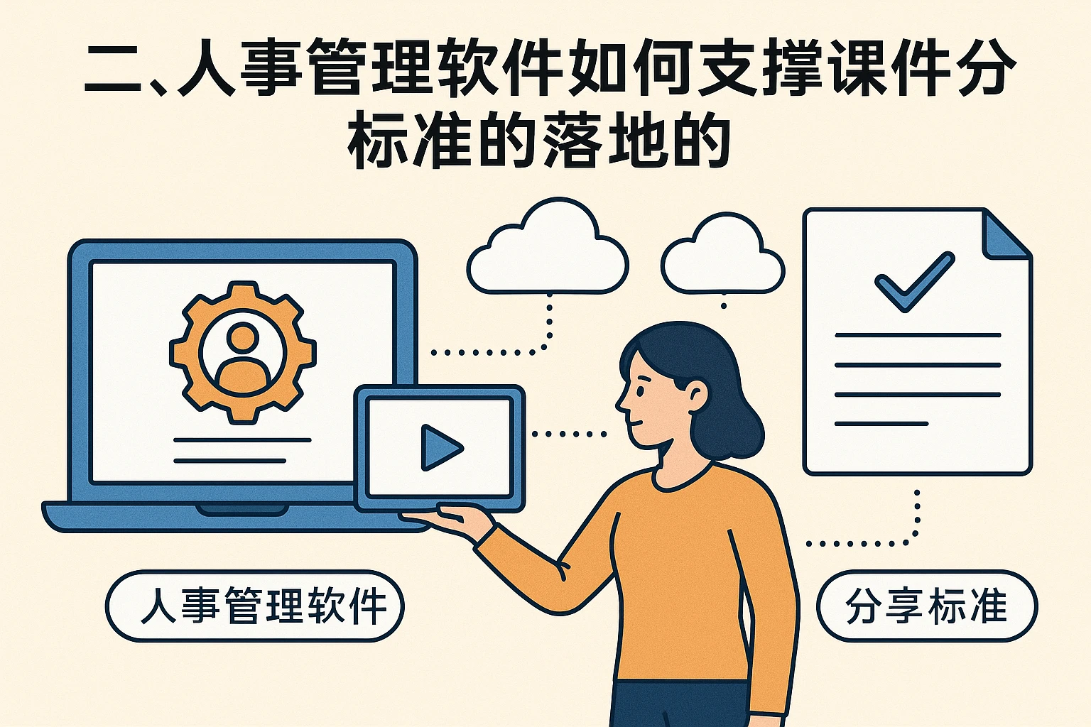 二、人事管理软件如何支撑课件分享标准的落地