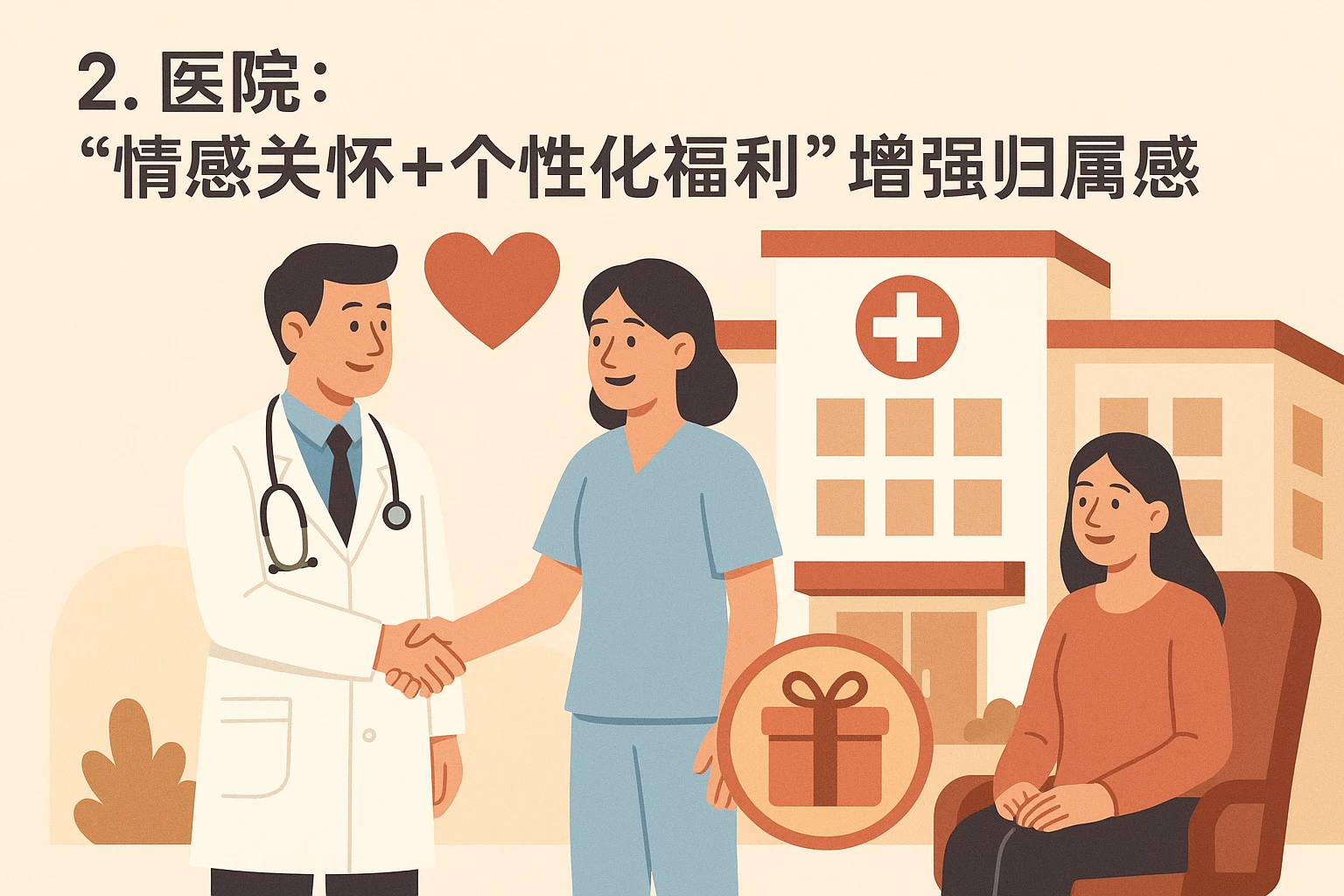 2. 医院：“情感关怀+个性化福利”增强归属感